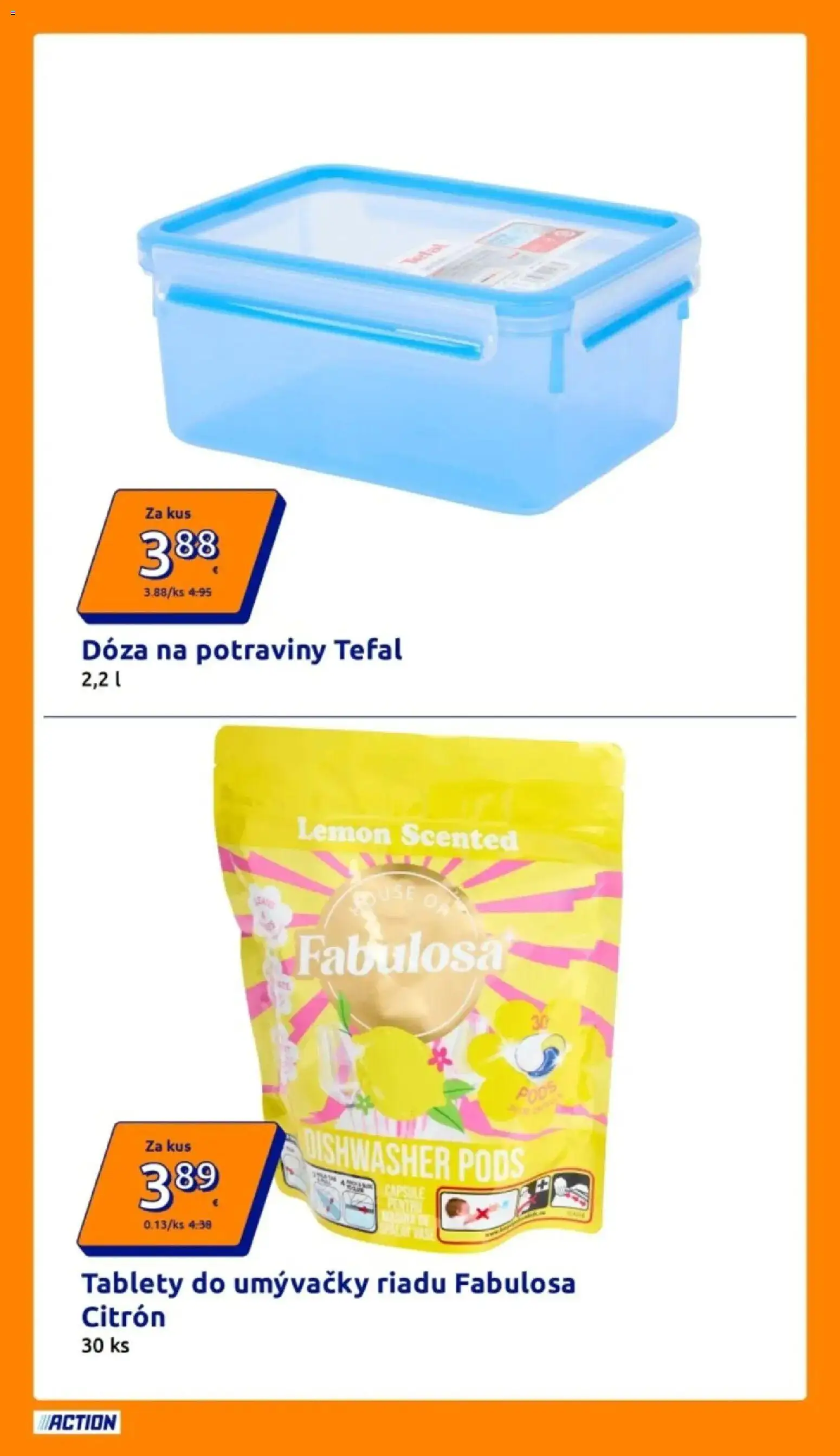 Action aktuálny leták od 19.08.2026 » aktuálna akcia | Strana: 6 | Produkty: Tefal, Tablety do umývačky, Tablety do umývačky riadu