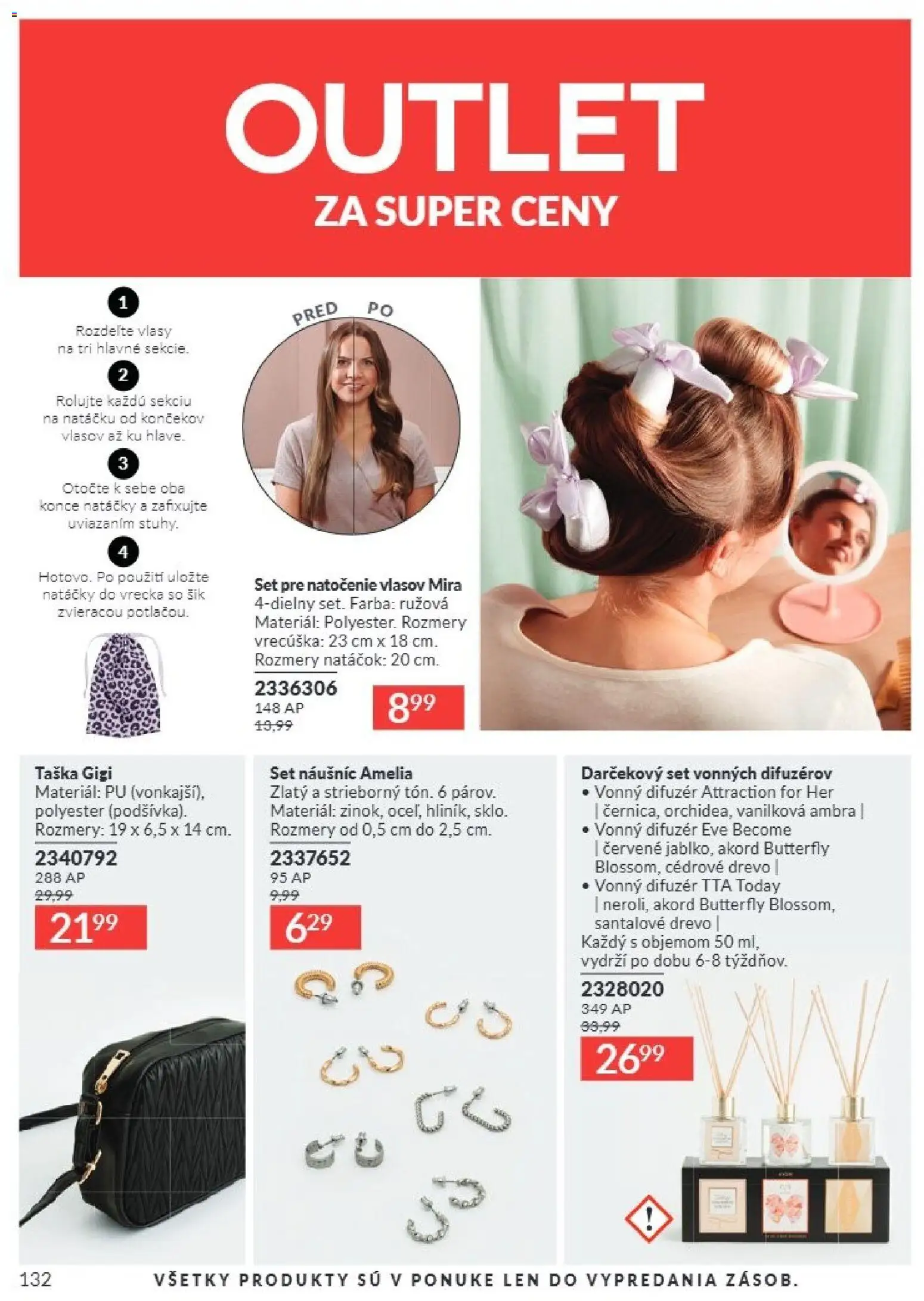Nové Avon akcie – leták je platný od 01.08.2026 | Strana: 132 | Produkty: Difúzer, Taška