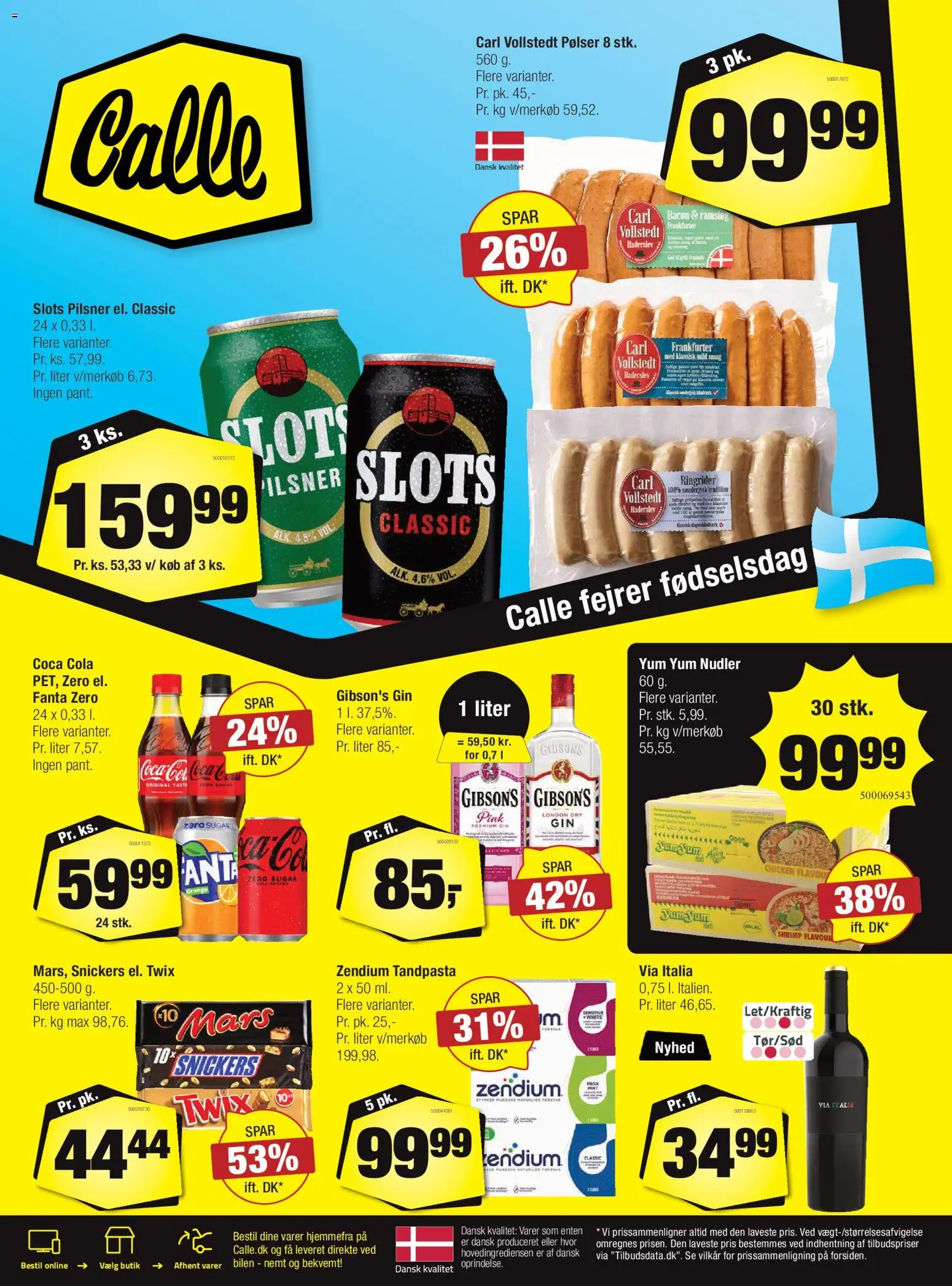 Calle tilbudsavis – gyldig fra 03.06.2026 | Side: 31 | Produkter: Nudler, Tandpasta, Gin, Cola