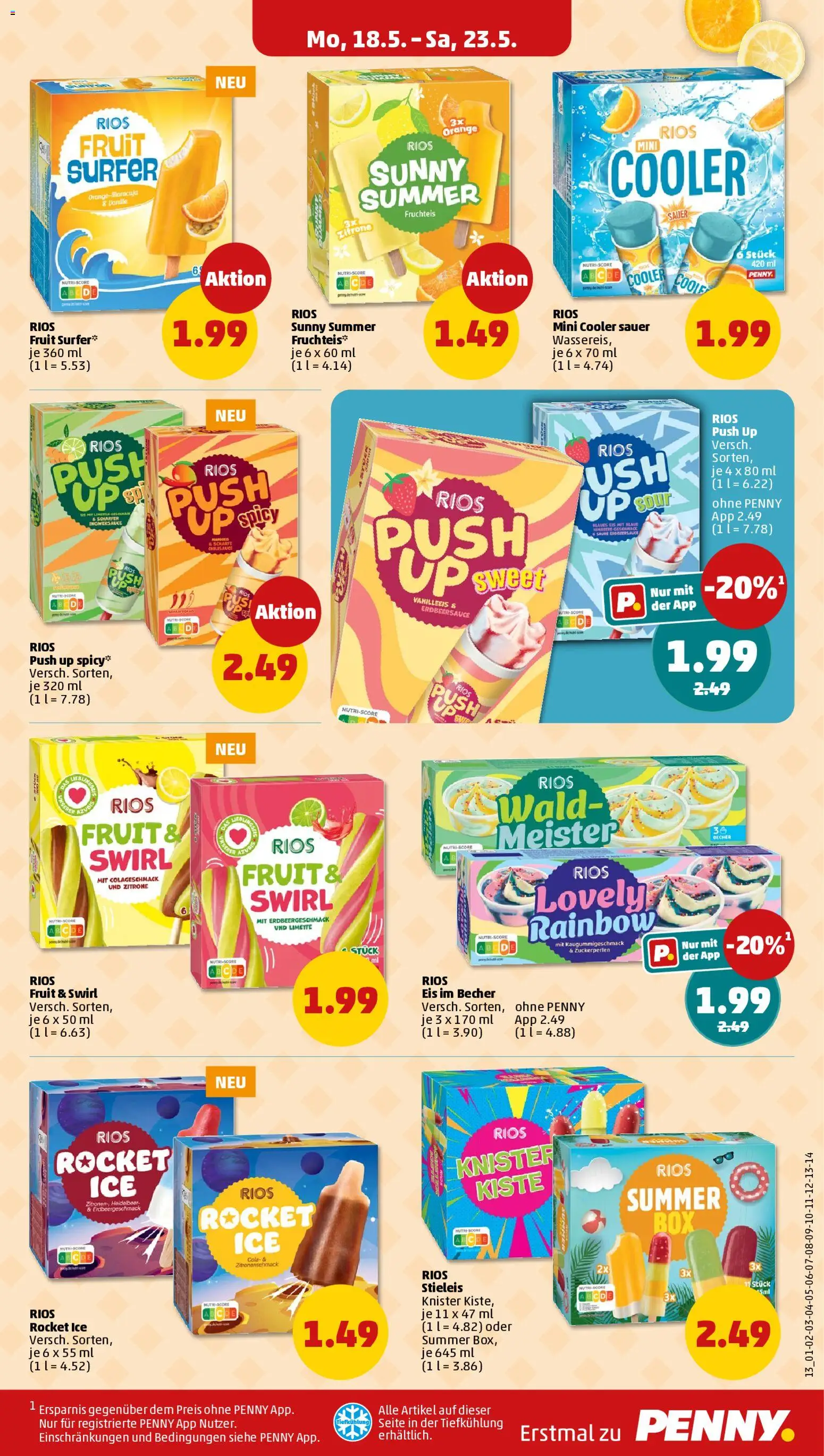 Penny Prospekt 	 – gültig ab 18.05.2026 | Seite: 15 | Produkte: Cola, Zitrone, Limette, Eis