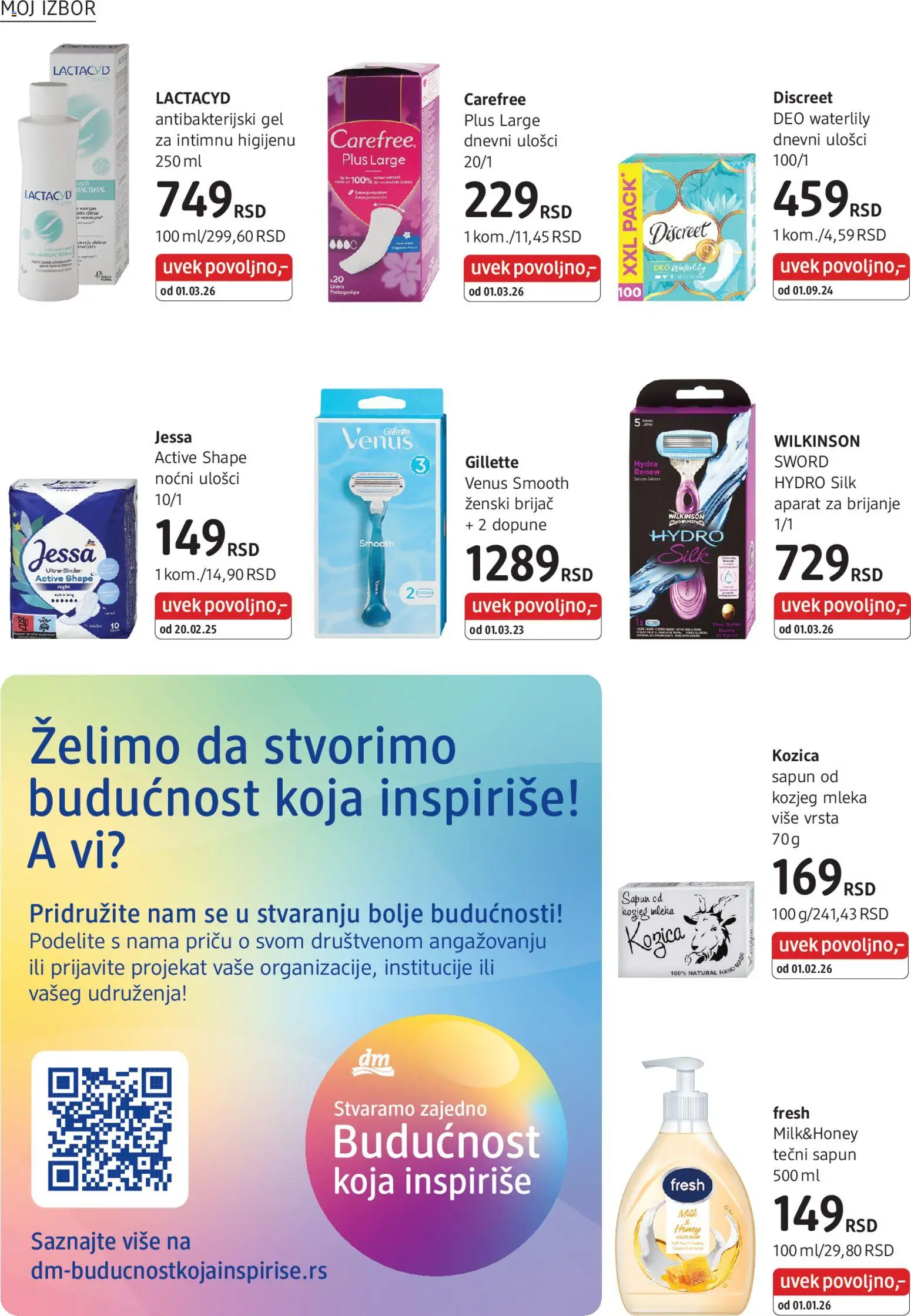 DM Drogerie katalog - važi od 01.04.2026 | Strana: 26 | Proizvode: Tečni sapun, Gillette, Aparat za brijanje, Brijač