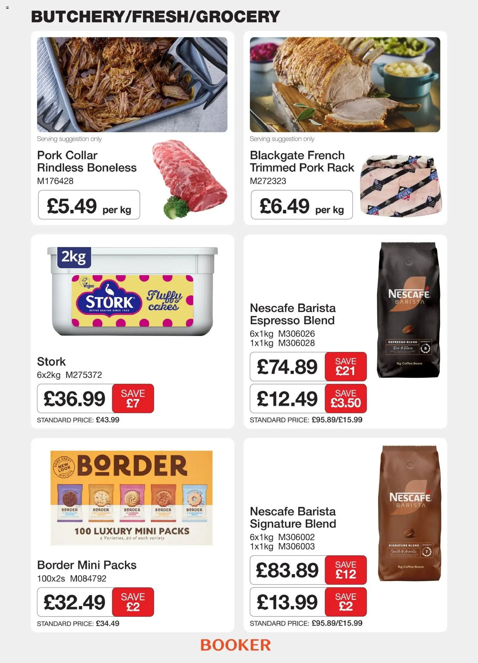{H1} | Page: 2 | Products: Beans, Coffee, Pork, Cookies