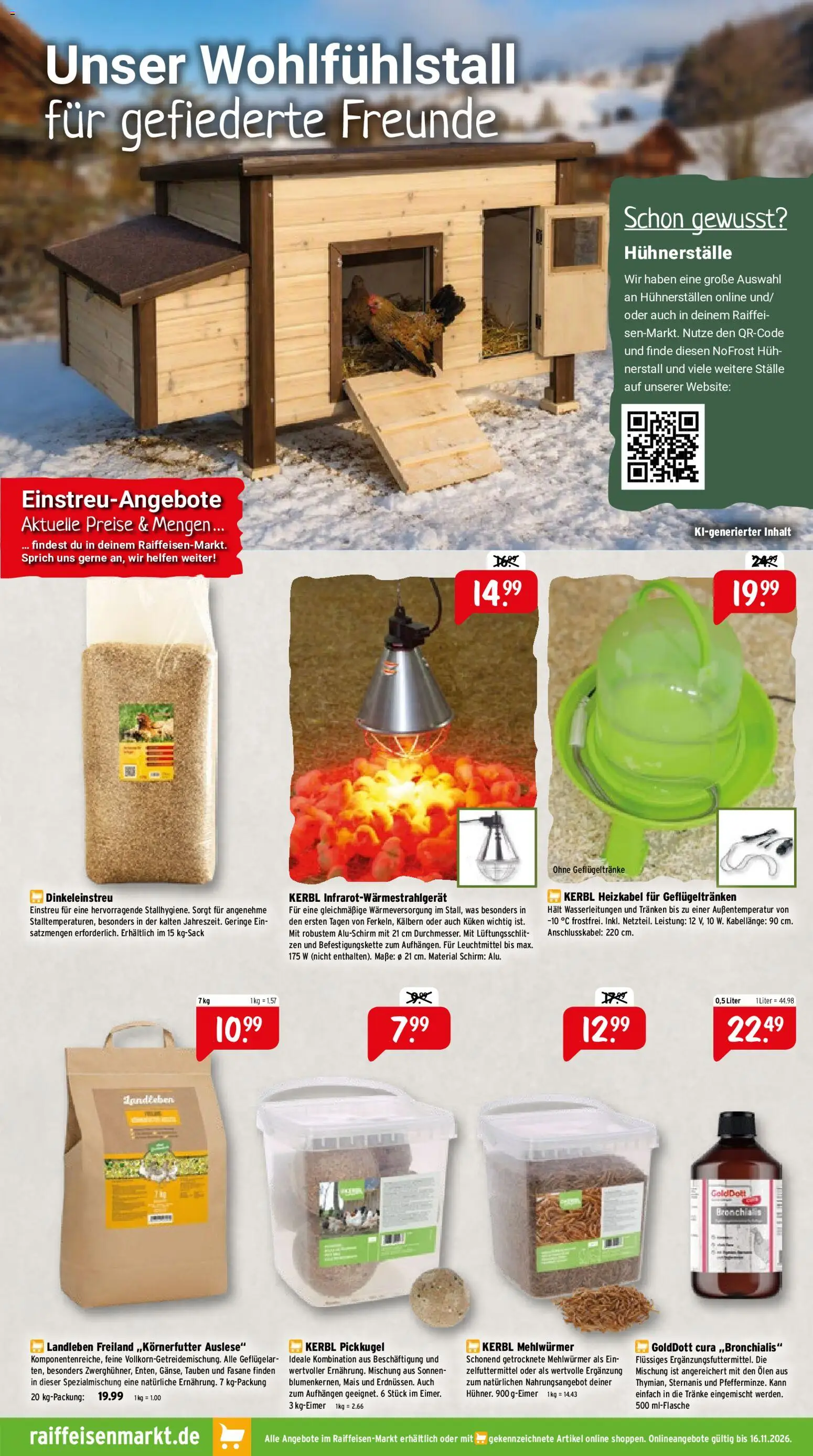 Raiffeisen Markt Prospekt – gültig ab 01.11.2026 | Seite: 7 | Produkte: Mais