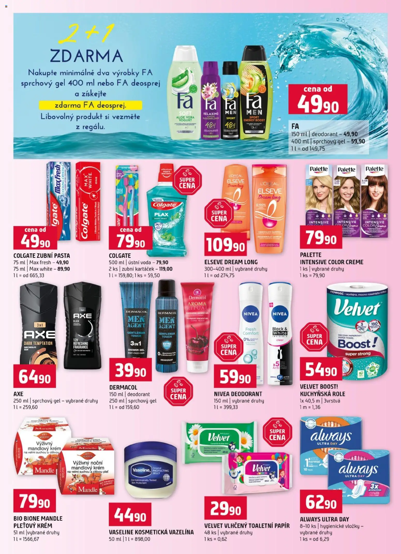 Terno leták od 08.07.2026 | Strana: 14 | Produkty: Zubní pasta, Aloe vera, Vaseline, Šampon