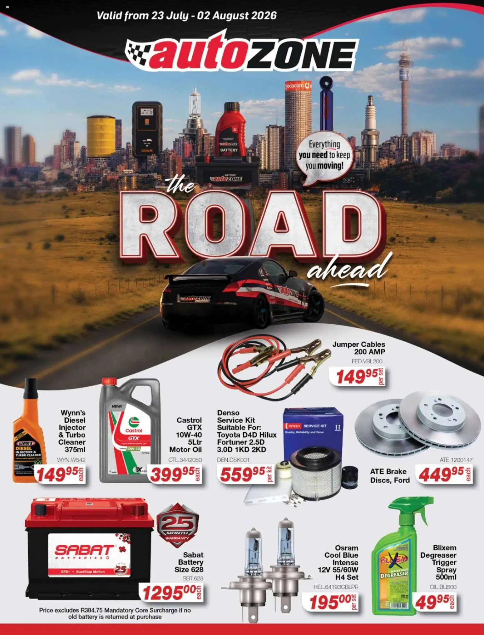 AutoZone Specials (23/07/2026 catalogue cover