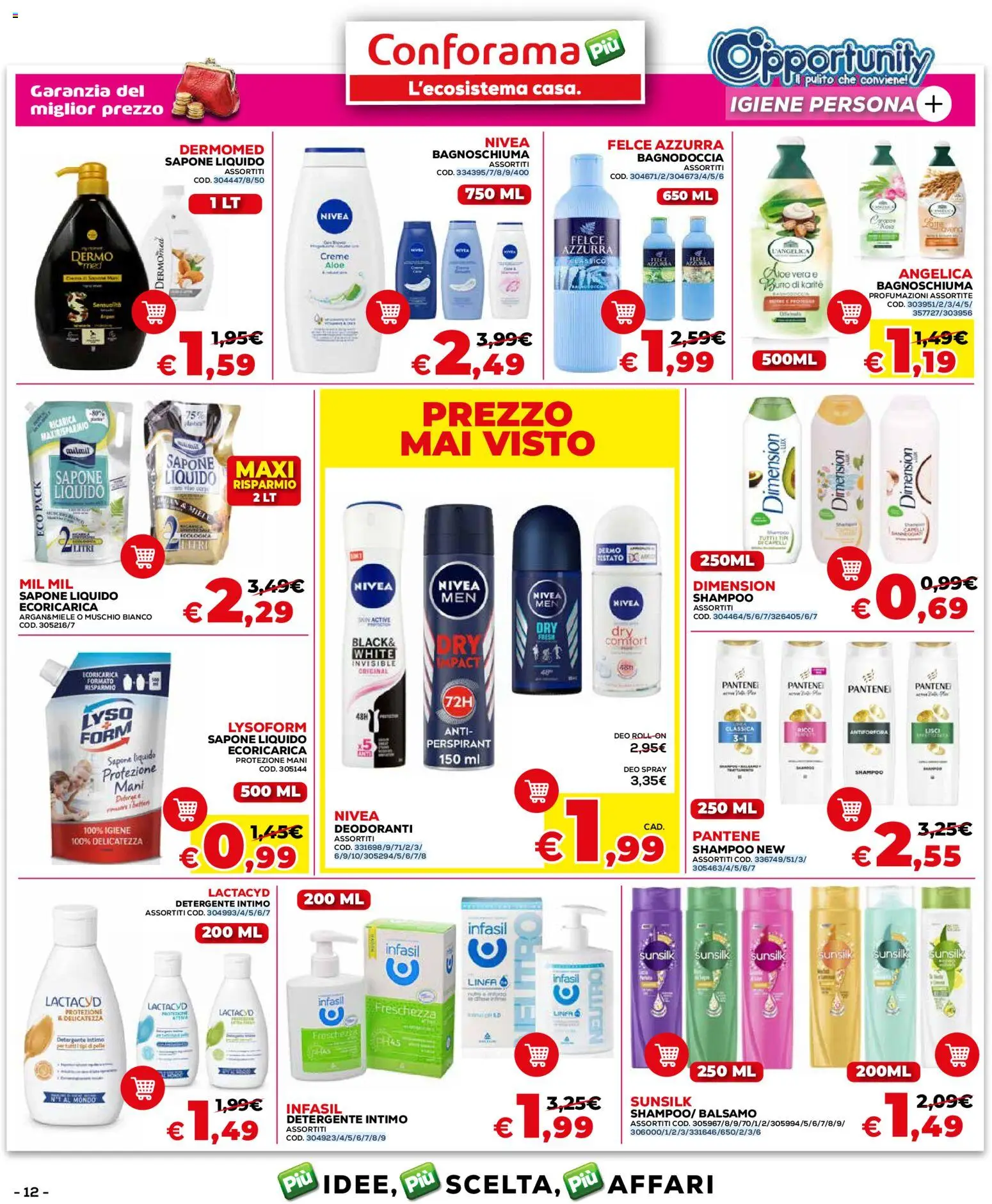 Volantino Conforama del 04.06.2026 | Pagina: 12 | Prodotti: Balsamo, Bagnoschiuma, Detergente, Aloe vera