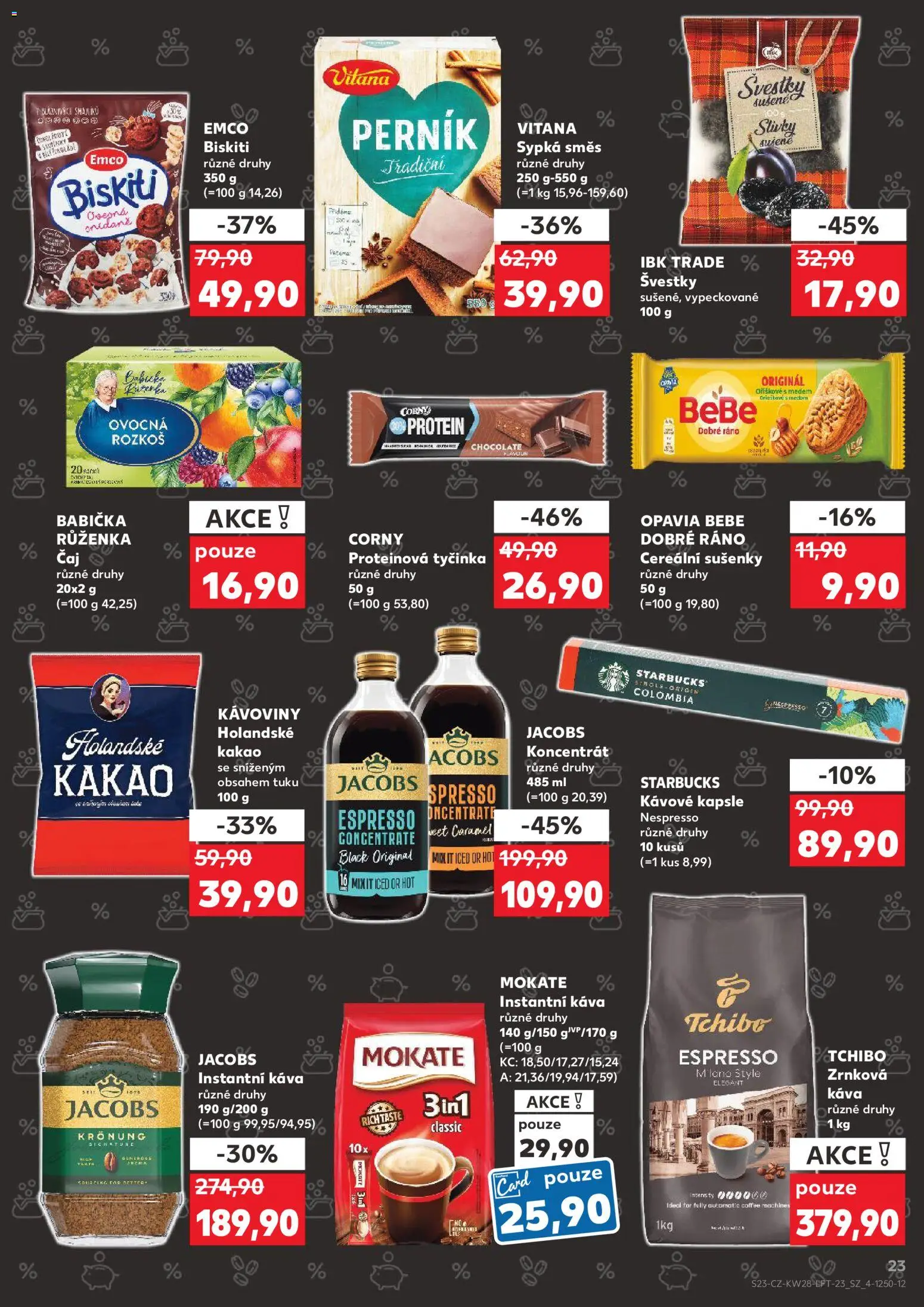 Kaufland leták - Plzeň od 08.07.2026 | Strana: 23 | Produkty: Starbucks, Kávové kapsle, Kapsle, Nespresso