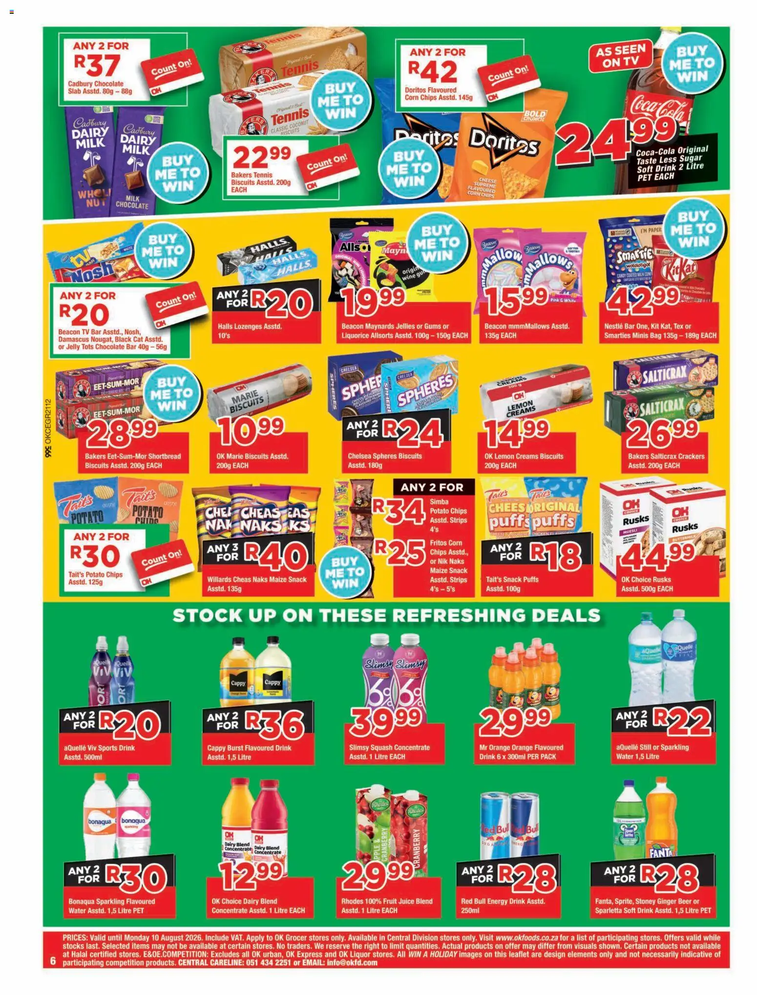 New OK Foods catalogue – valid from 24/07/2026 | Page: 6 | Products: Cheese, Chocolate, Stoney, Sugar