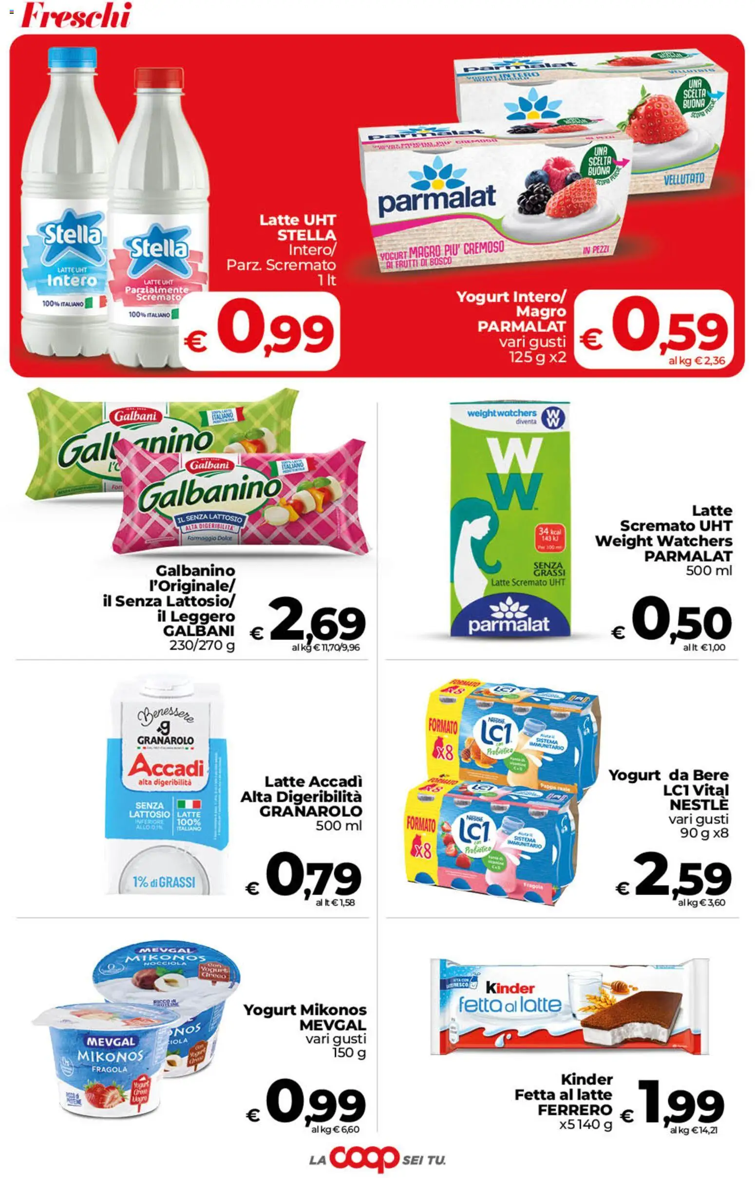Volantino COOP del 22/09/2026 | Pagina: 6 | Prodotti: Yogurt, Latte, Formaggio, Yogurt magro