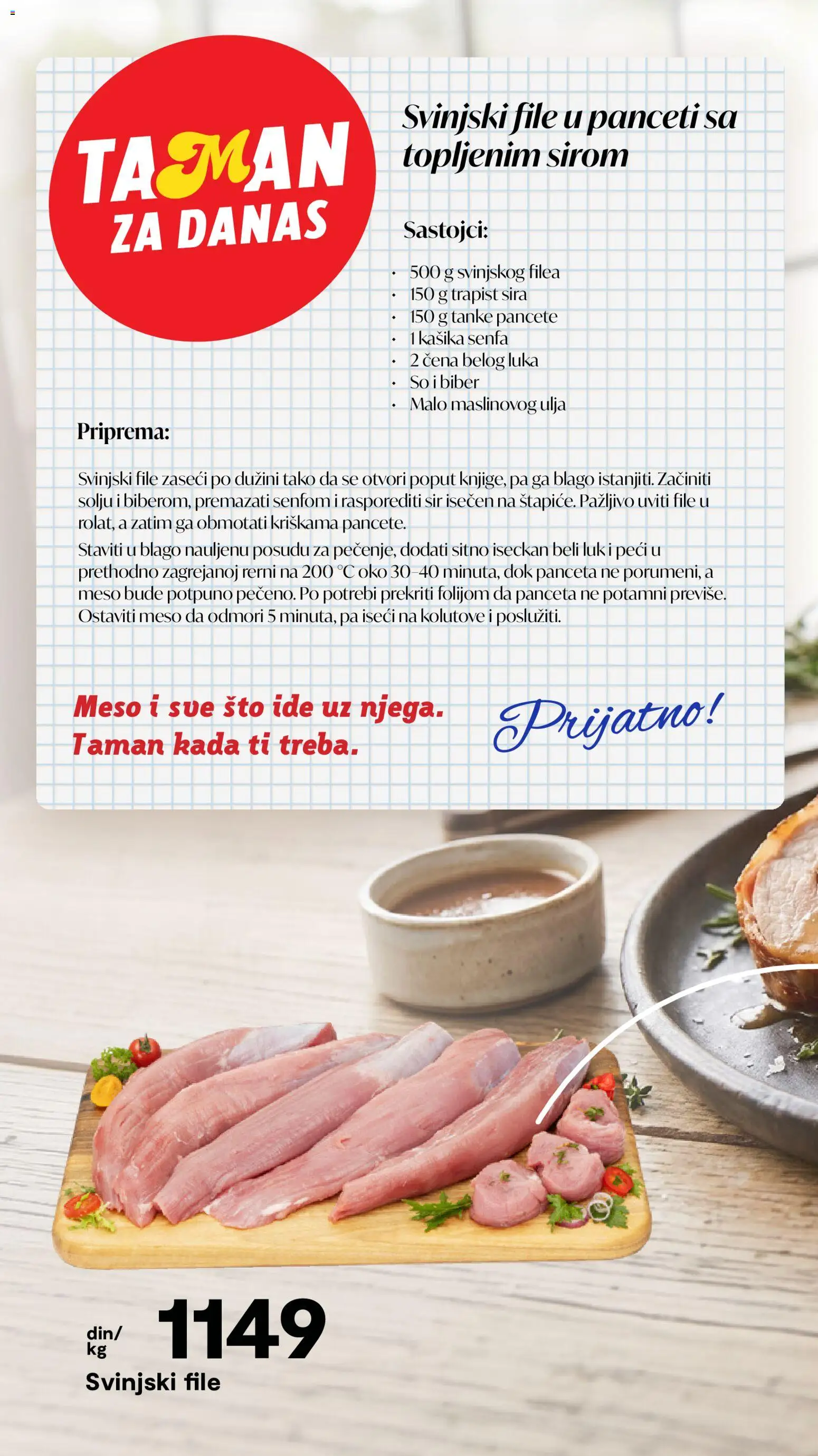 Matijevic katalog - važi od 27.10.2026 | Strana: 8 | Proizvode: Svinjski file, Panceta, Beli luk, Meso