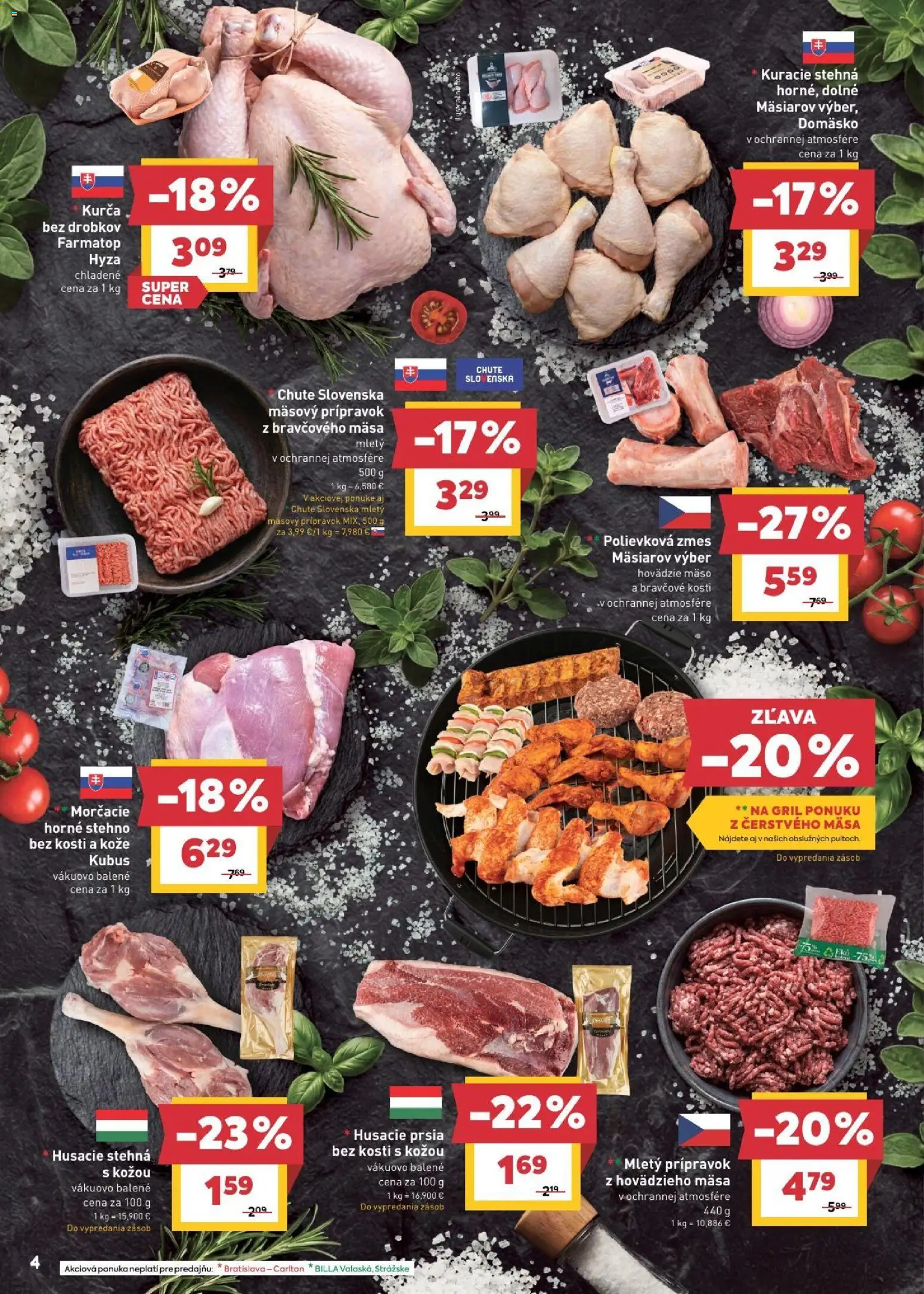 Nové Billa akcie – leták je platný od 16.09.2026 | Strana: 6 | Produkty: Šunka, Mäso, Párky, Pena