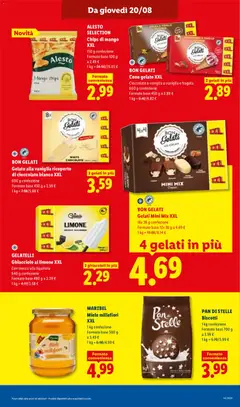 Anteprima del volantino MARIBEL Miele millefiori XXL, 1 kg confezione Formato base 500 g a 3.49 € valido a partire dal 20/08/2026 | Pagina: 13