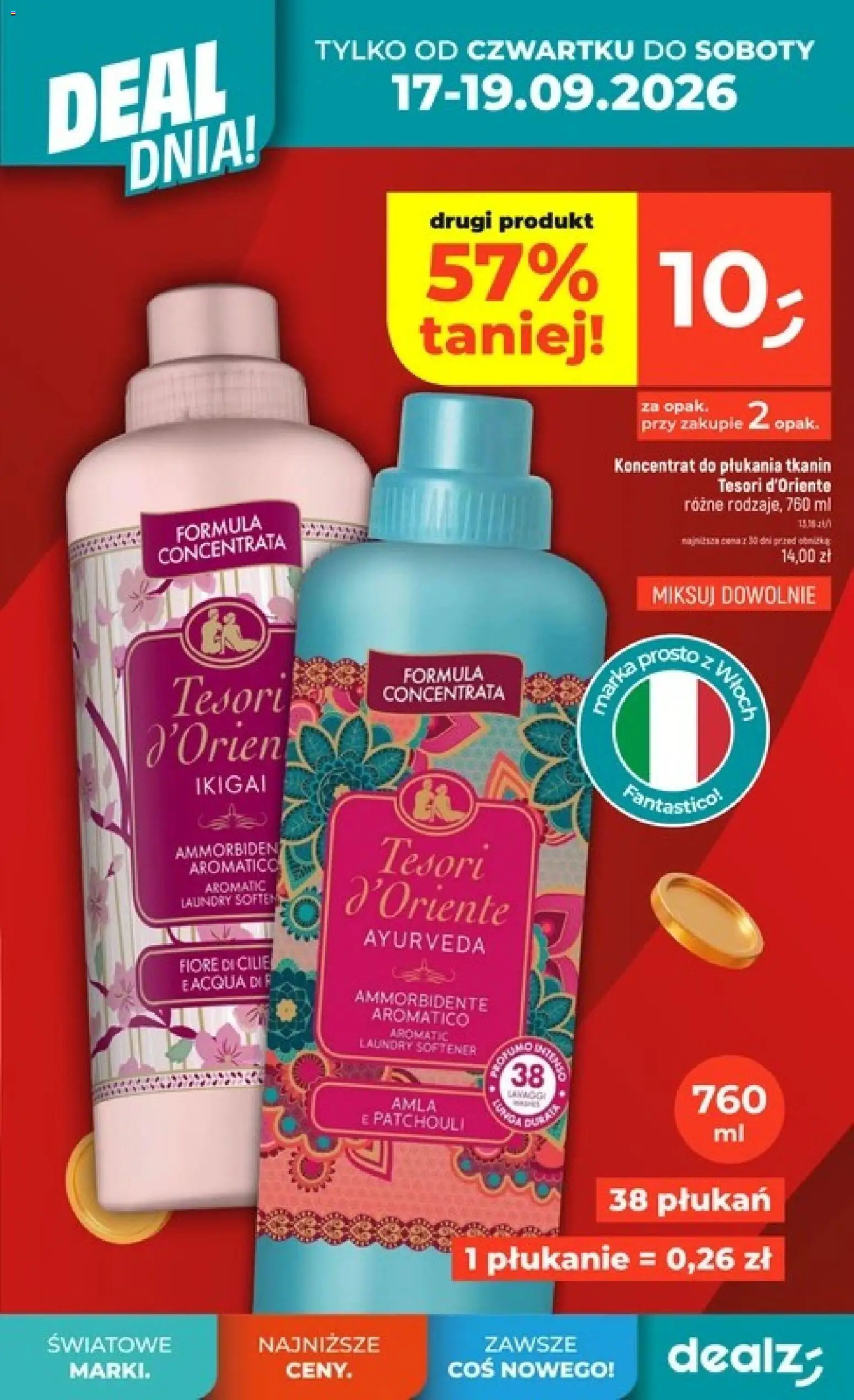 Dealz gazetka od 17.09.2026 | Strona: 3 | Produkty: Tesori d'oriente
