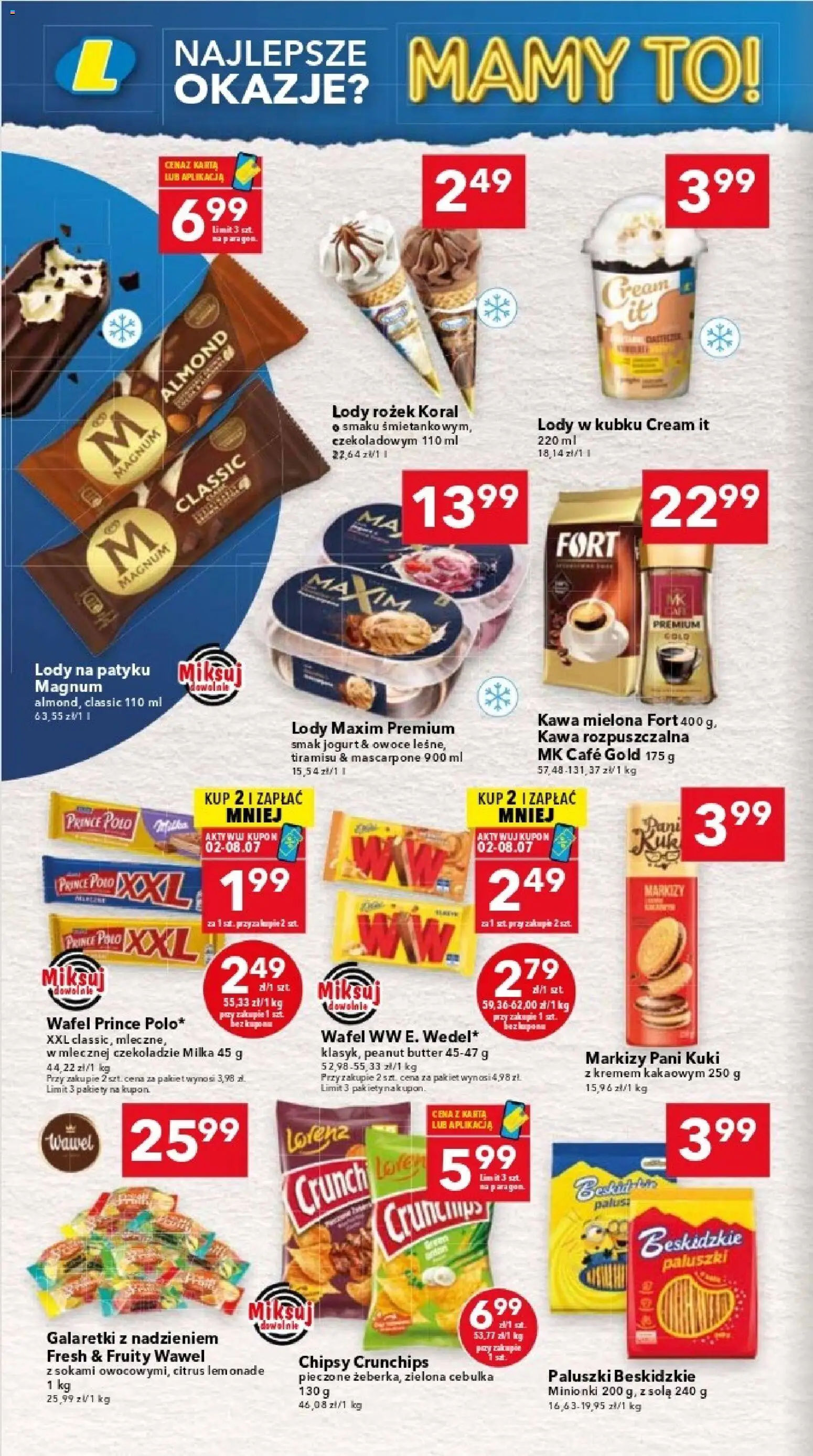 Lewiatan gazetka - Warszawa od 02.07.2026 | Strona: 6 | Produkty: Karta, Chipsy, Paluszki, Jogurt