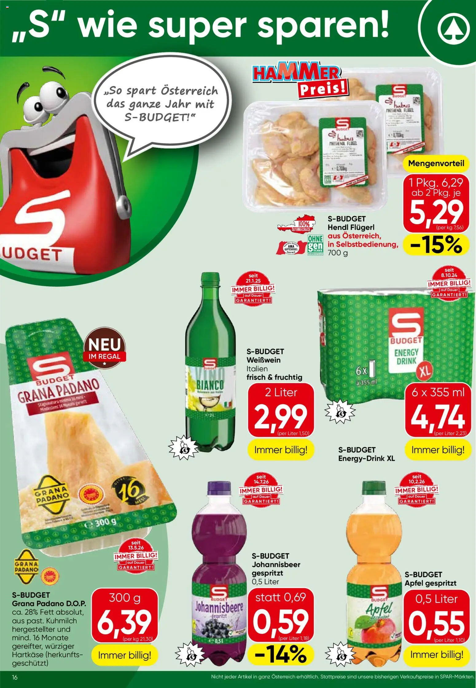 Spar - Flugblatt gültig ab 10.09.2026 | Seite: 16