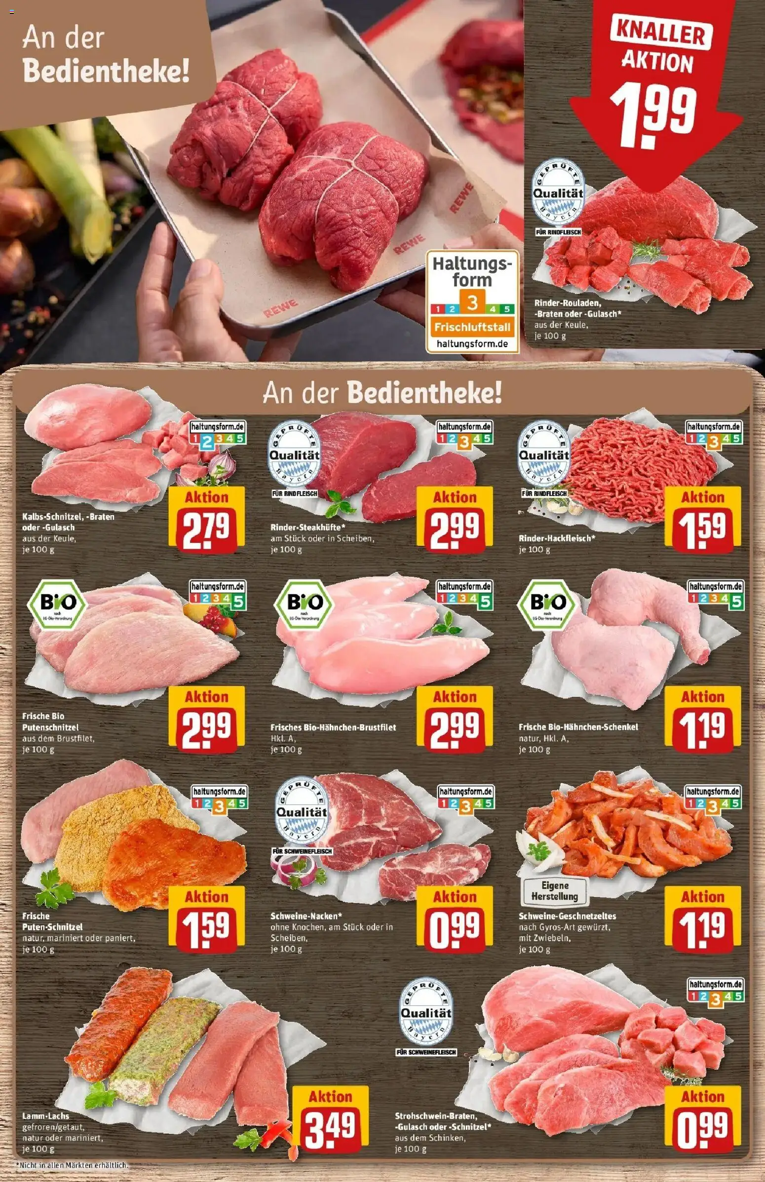 REWE Prospekt ab 26.10.2026 zum Blättern » Angebote | Seite: 8 | Produkte: Gulasch, Putenschnitzel, Schweinefleisch, Rindfleisch