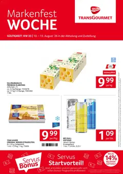 Transgourmet Markenfest Woche ab 10.08.2026 gültig