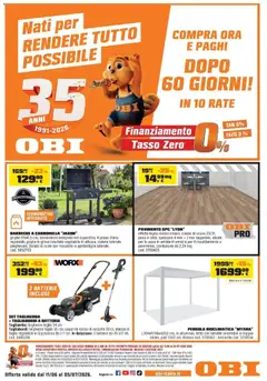 Anteprima del volantino OBI - Nati per rendere tutto possibile valido a partire dal 10.06.2026