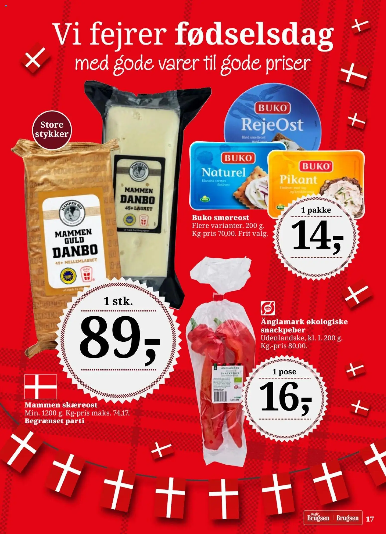 Dagli'Brugsen tilbudsavis – gyldig fra 25/09/2026 | Side: 18 | Produkter: Snackpeber, Smøreost