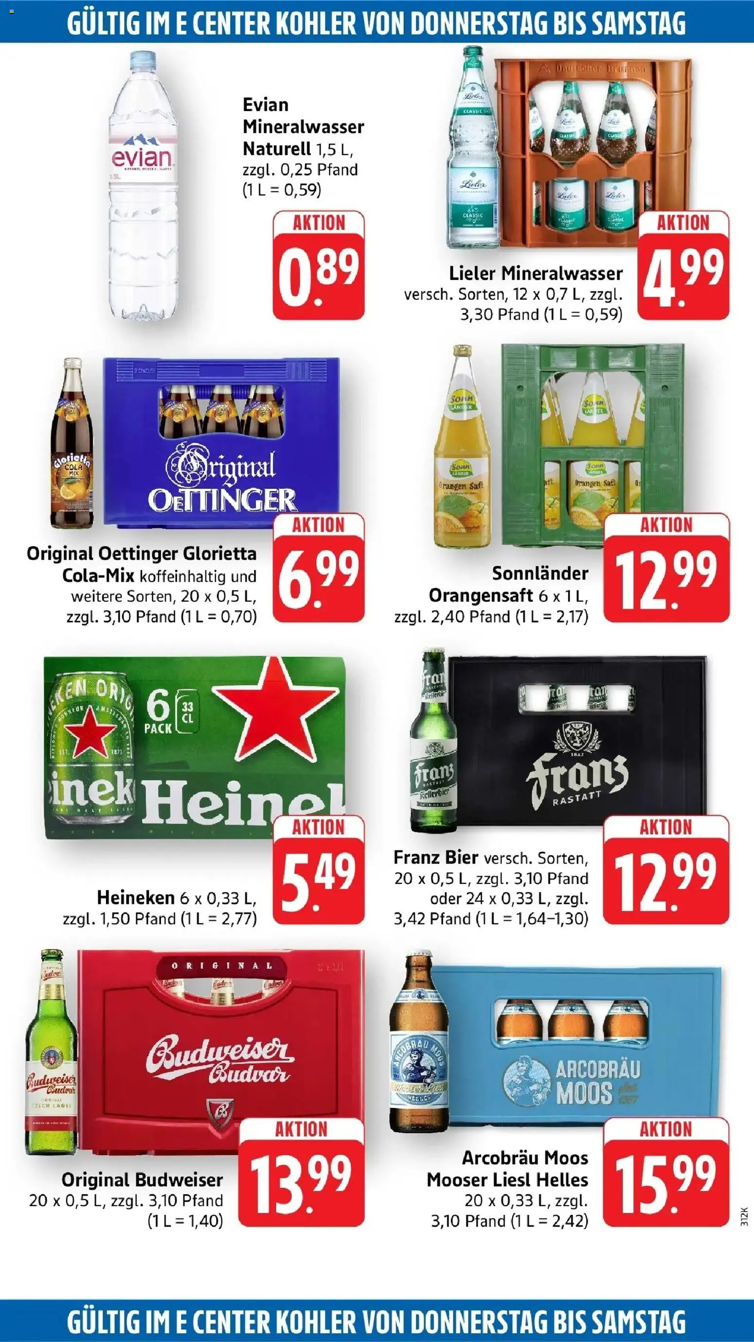 Edeka Prospekt Ettenheim (ab 21.09.2026) » Angebote Online | Seite: 50 | Produkte: Orangen, Oettinger, Mineralwasser, Saft