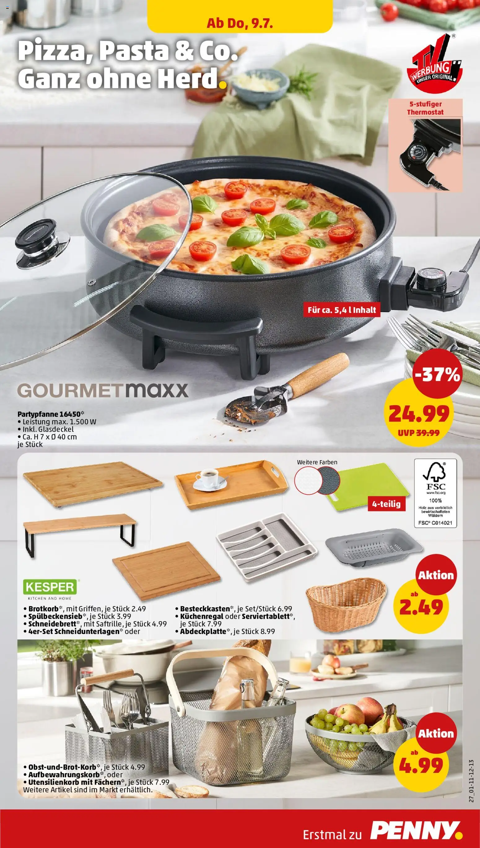 Penny Prospekt – gültig ab 06.07.2026 | Seite: 33 | Produkte: Korb, Pasta