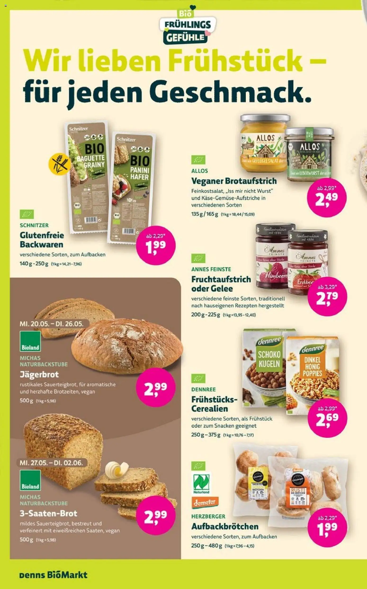 Denns BioMarkt Angebote – gültig ab 20.05.2026 | Seite: 10 | Produkte: Baguette, Wurst, Himbeere