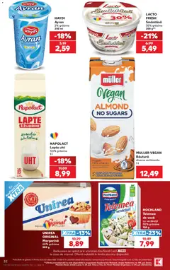 Kaufland RO akciós újság - amely érvényes a következő dátumtól: 2026.08.05. | Oldal: 32 | Termékek: Ayran, Vegán