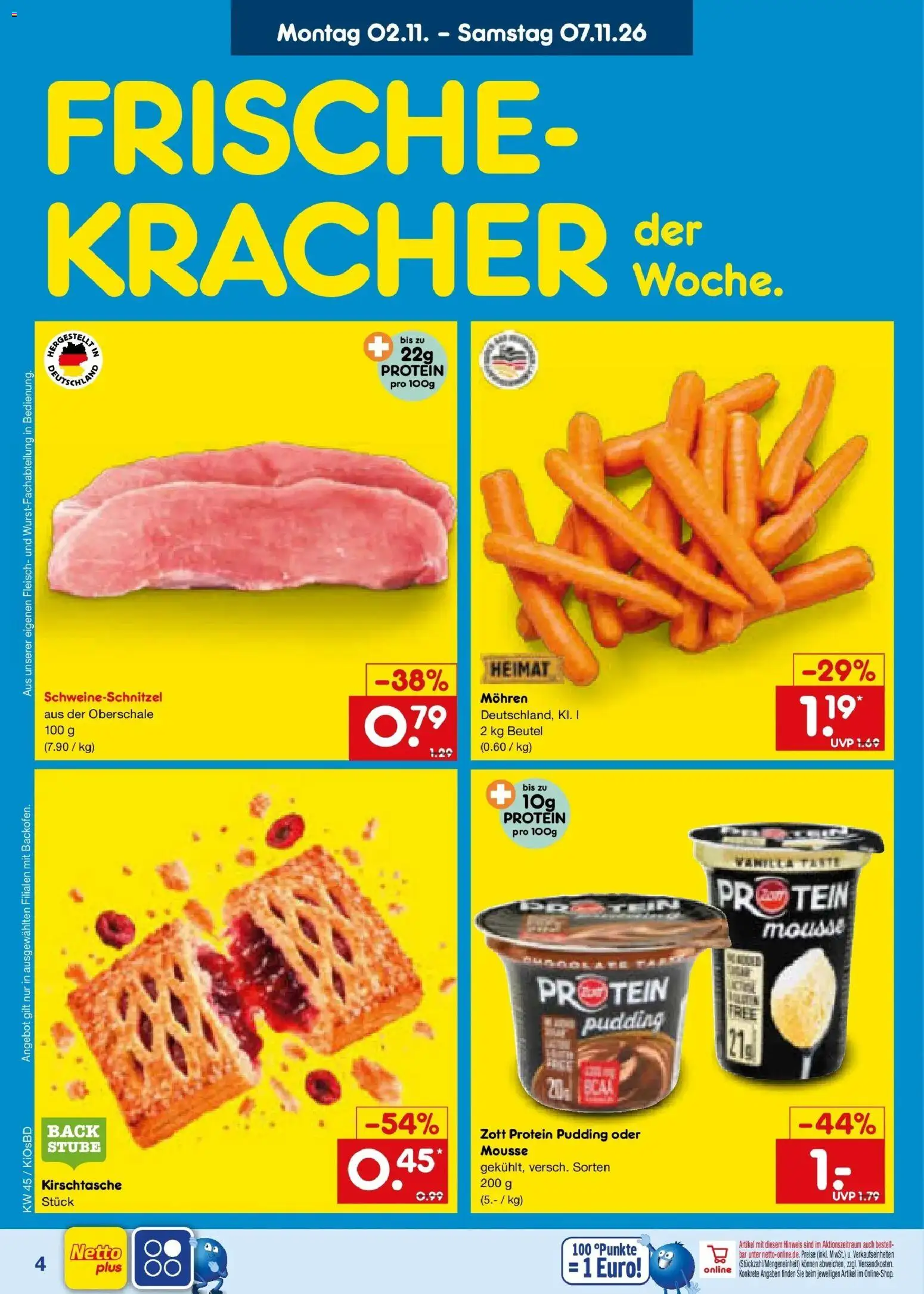 Netto Marken-Discount Prospekt Mistelbach – gültig ab 02.11.2026 | Seite: 6 | Produkte: Pudding, Mohren, Fleisch