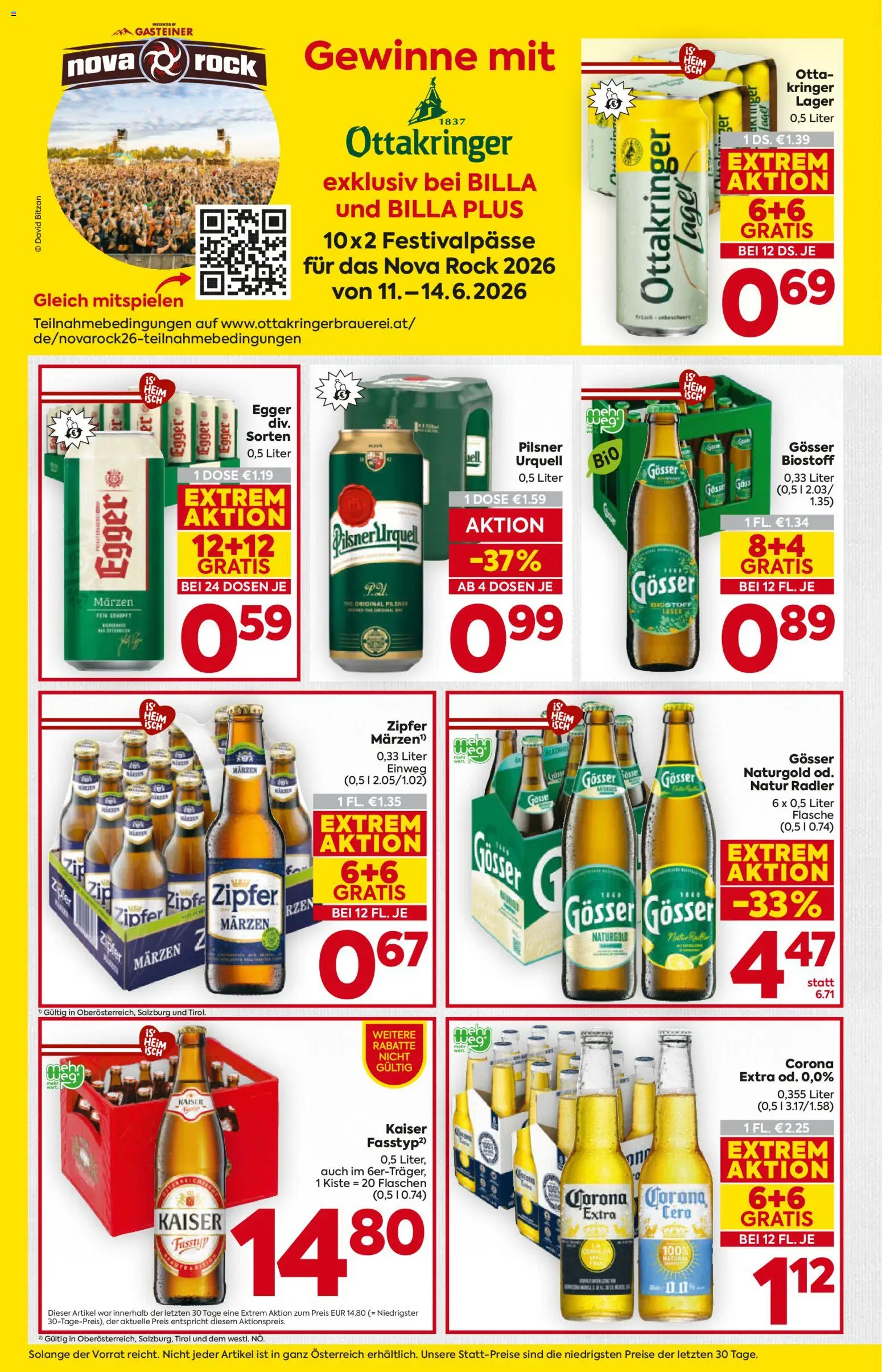Billa Flugblatt - Oberösterreich gültig ab 21.05.2026 | Seite: 14 | Produkte: Rock