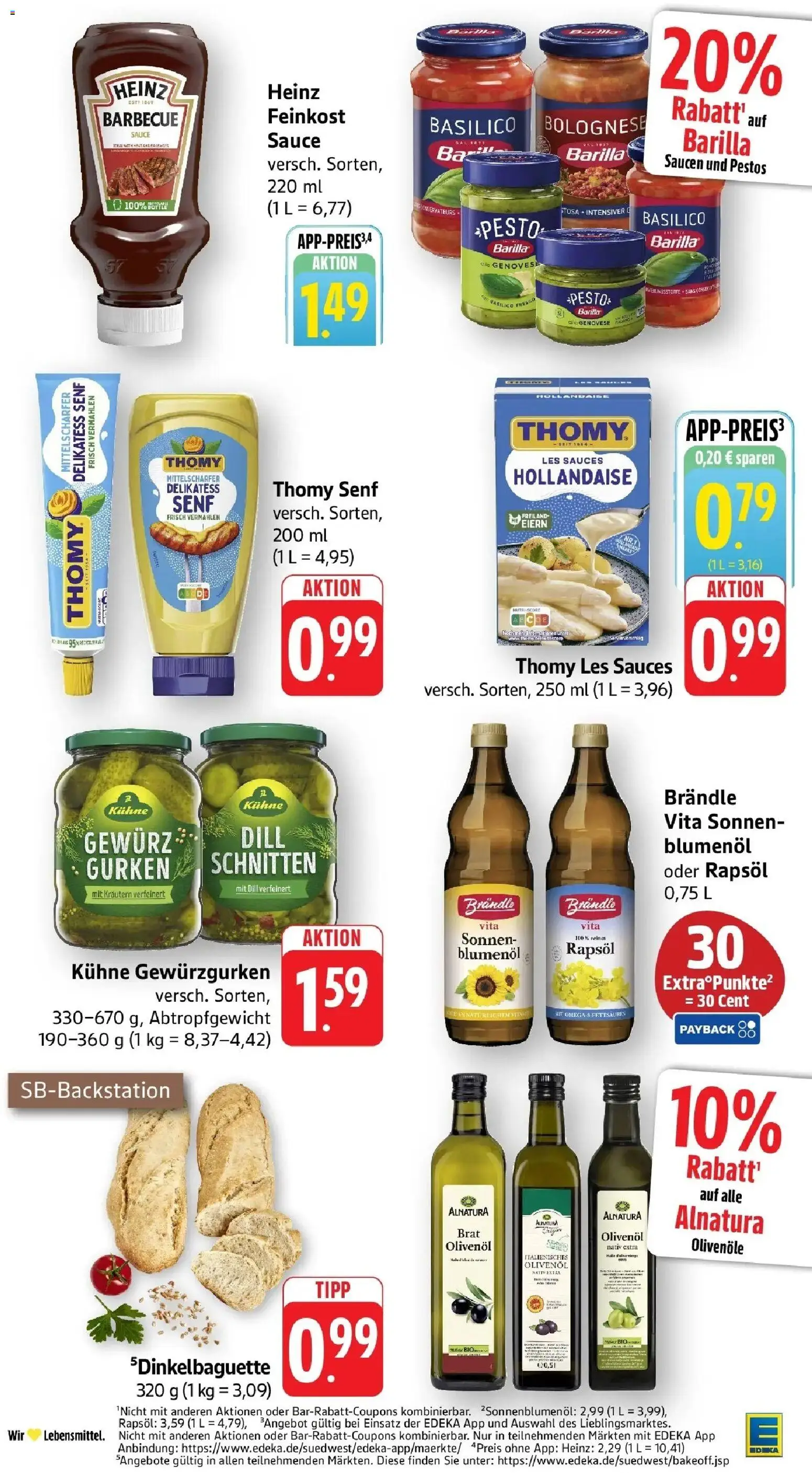 E center Prospekt Biberach – gültig ab 17.05.2026 | Seite: 33 | Produkte: Thomy les sauces, Rapsöl, Olivenol, Dill