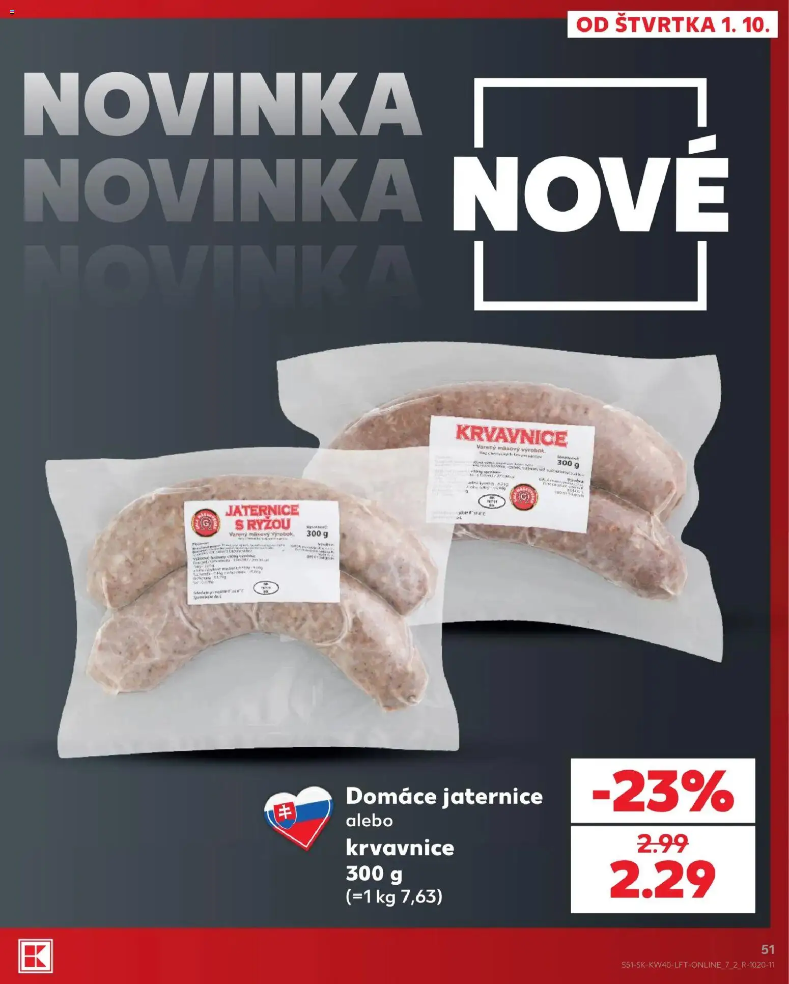 Nové Kaufland akcie – leták je platný od 01.10.2026 | Strana: 51