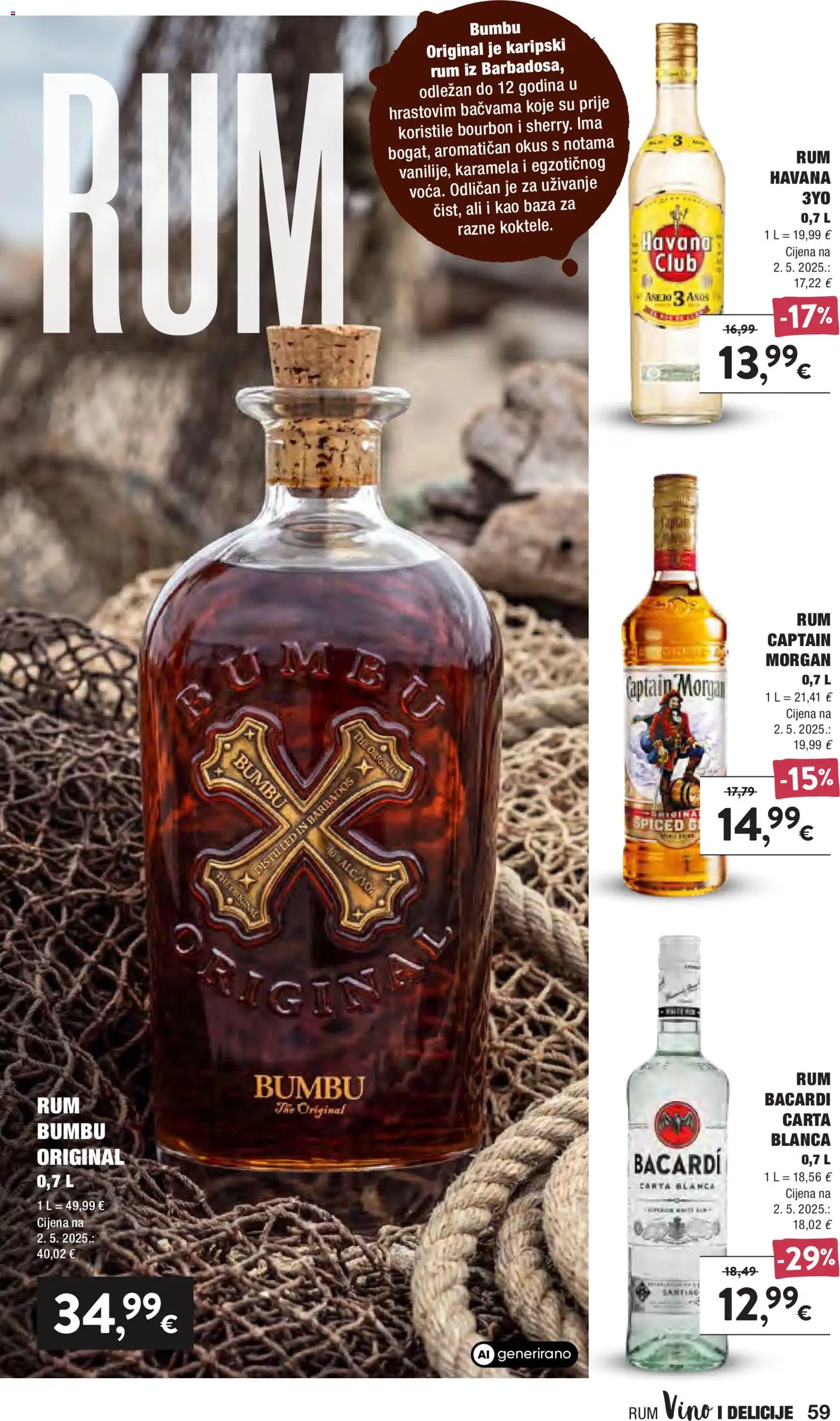 Interspar katalog | vrijedi od 16.09.2026 | Stranica: 59 | Proizvodi: Havana, Rum, Karipski rum, Karamela
