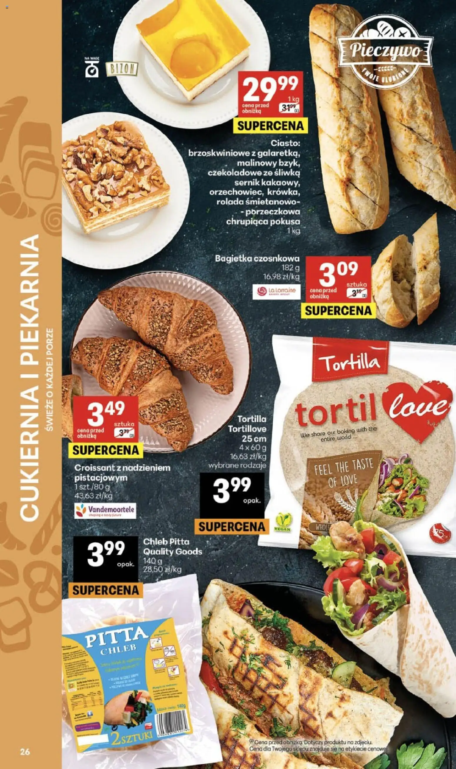 Delikatesy Centrum gazetka od 18.06.2026 | Strona: 26 | Produkty: Pieczywo, Piekarnia, Bagietka czosnkowa, Chleb