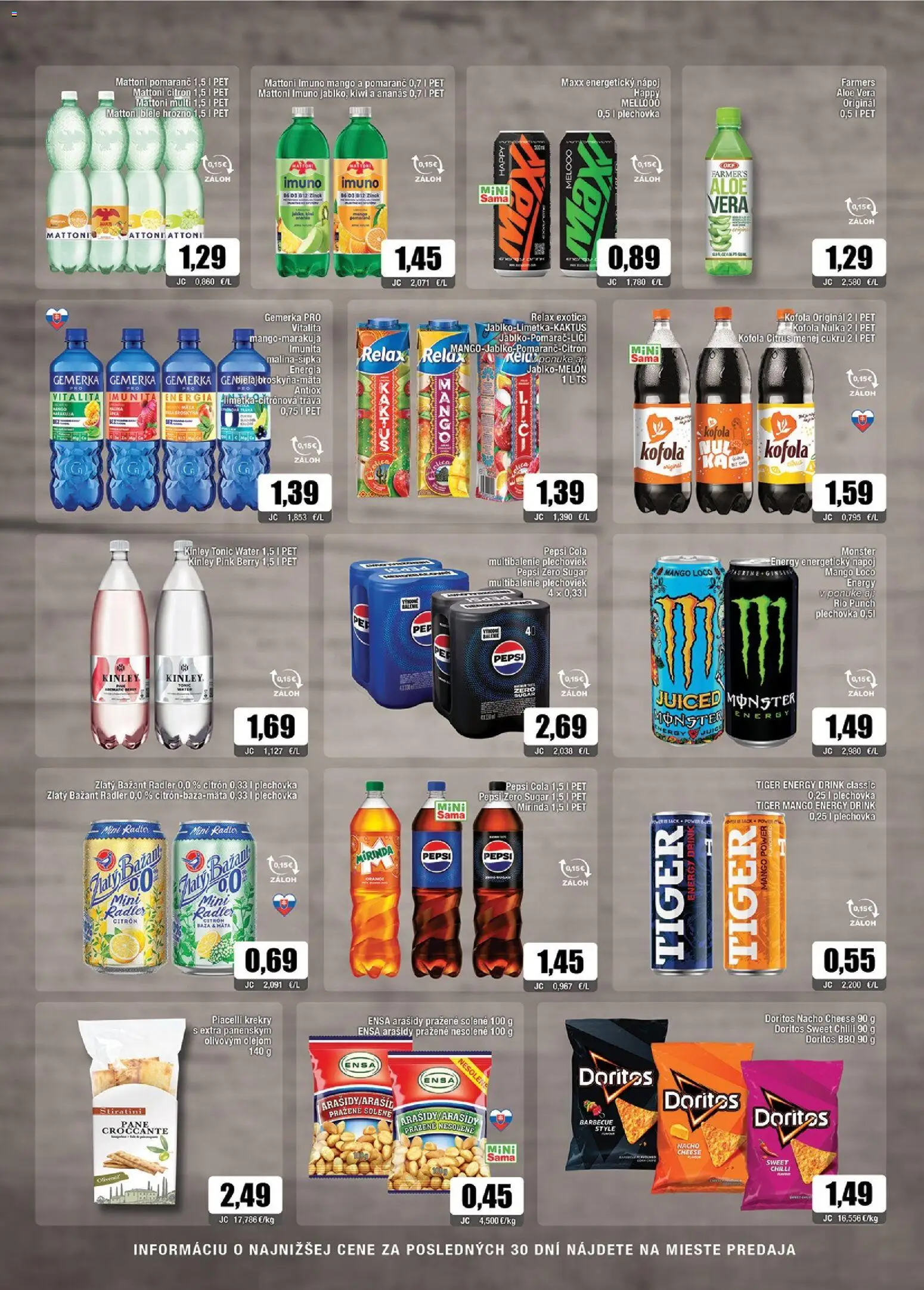Nové Sama akcie – leták je platný od 11.09.2026 | Strana: 10 | Produkty: Kofola, Mirinda, Mango, Rádio
