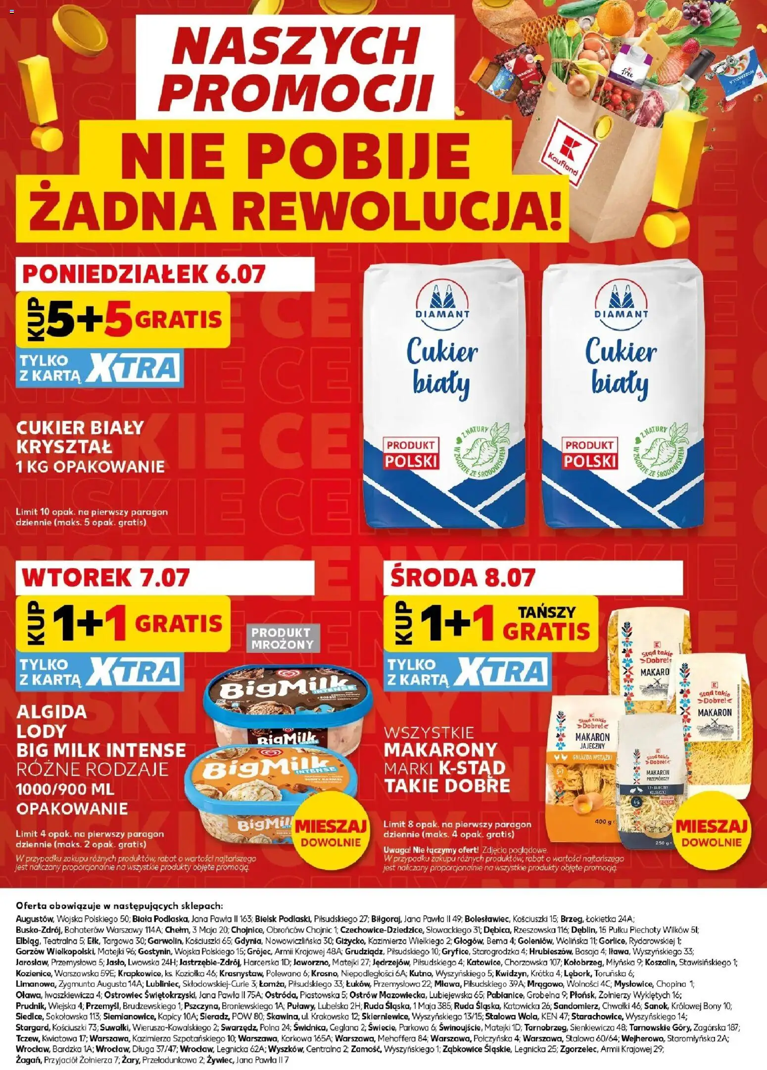 Kaufland gazetka - Mocny start od 06.07.2026 | Strona: 26 | Produkty: Karta, Big Milk, Makarony, Cukier