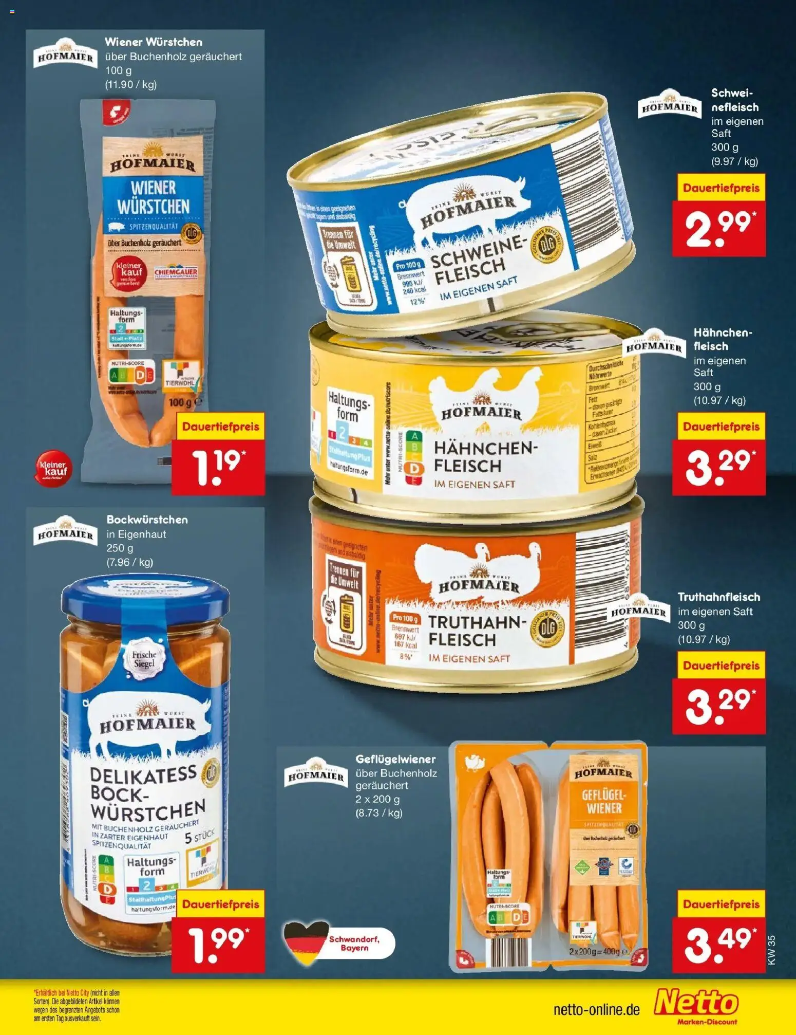 Netto Marken-Discount Prospekt Naumburg (ab 24.08.2026) » Angebote | Seite: 21 | Produkte: Wiener wurstchen, Zucker, Saft, Fleisch