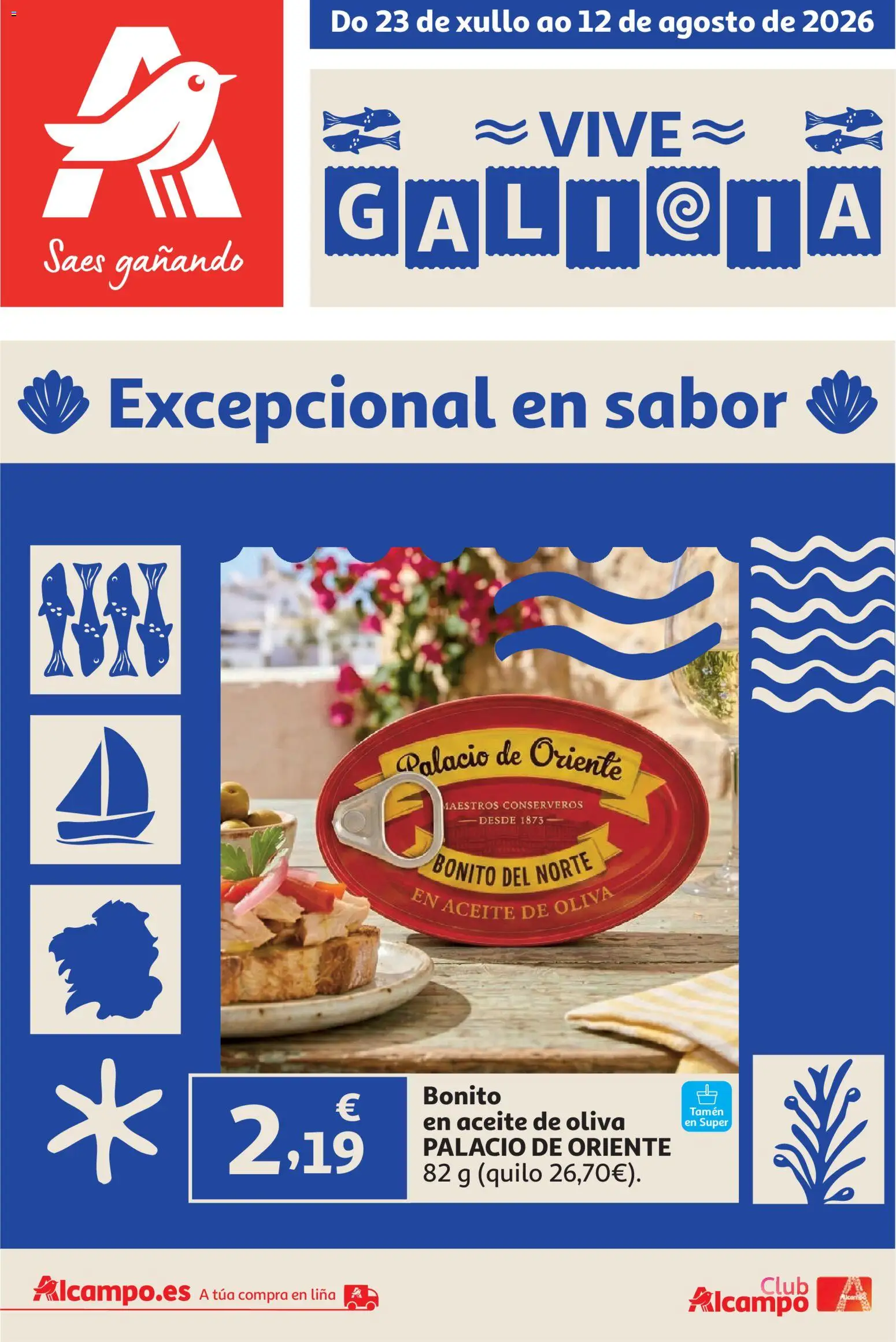 Alcampo Vive Galicia │ válido desde el 23/07/2026 | Página: 1 | Productos: Aceite, Aceite de oliva
