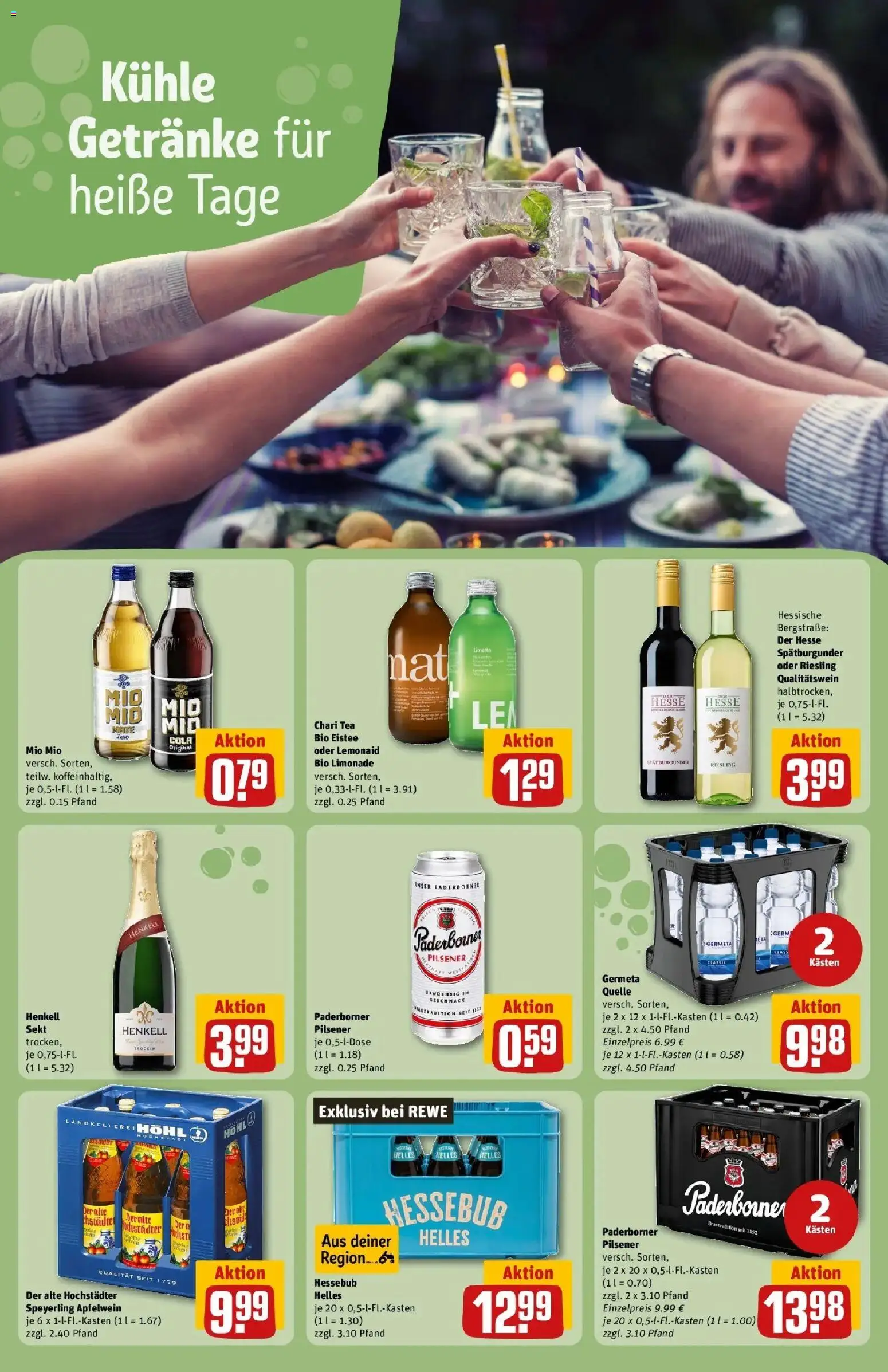 REWE Prospekt ab 17.08.2026 zum Blättern » Angebote | Seite: 23 | Produkte: Cola, Sekt, Limonade, Limette