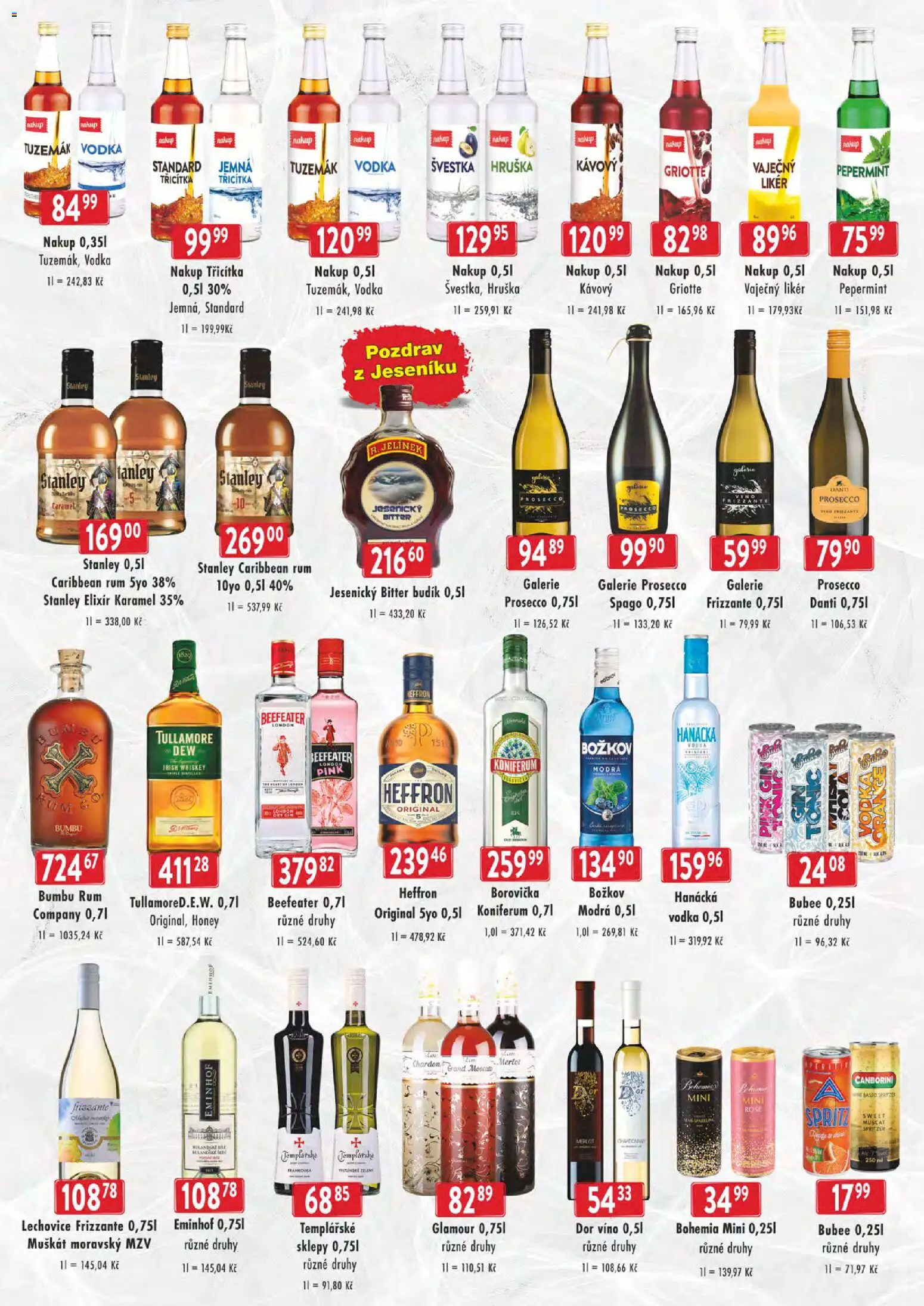 Astur & Qanto leták - cash&carry Jeseník, Krnov od 13.05.2026 | Strana: 2 | Produkty: Whiskey, Prosecco, Frizzante, Beefeater