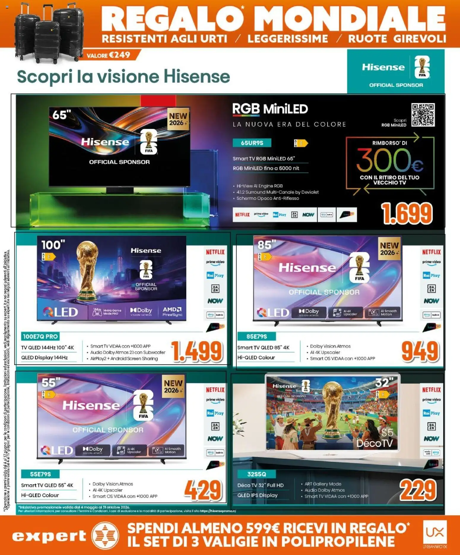 Volantino Expert del 04.06.2026 | Pagina: 9 | Prodotti: Schermo, smart TV, TV, Audio