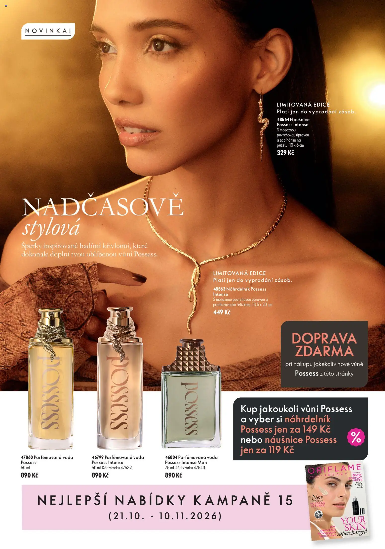 Oriflame katalog Nejlepší nabídky kampaně 15 od 21.10.2026 | Strana: 1