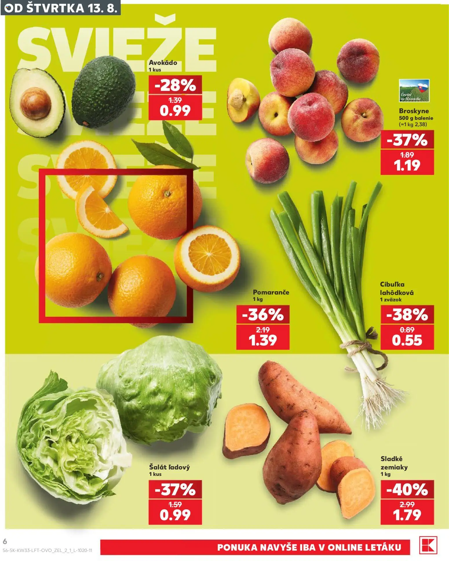 Nové Kaufland akcie – leták je platný od 13.08.2026 | Strana: 6