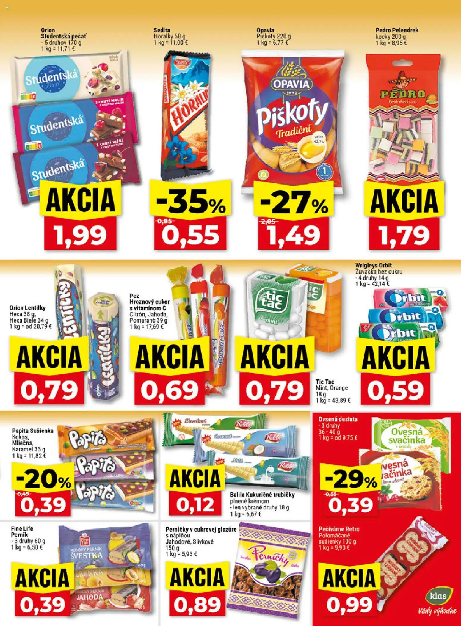 Nové Klas akcie – leták je platný od 05.10.2026 | Strana: 16