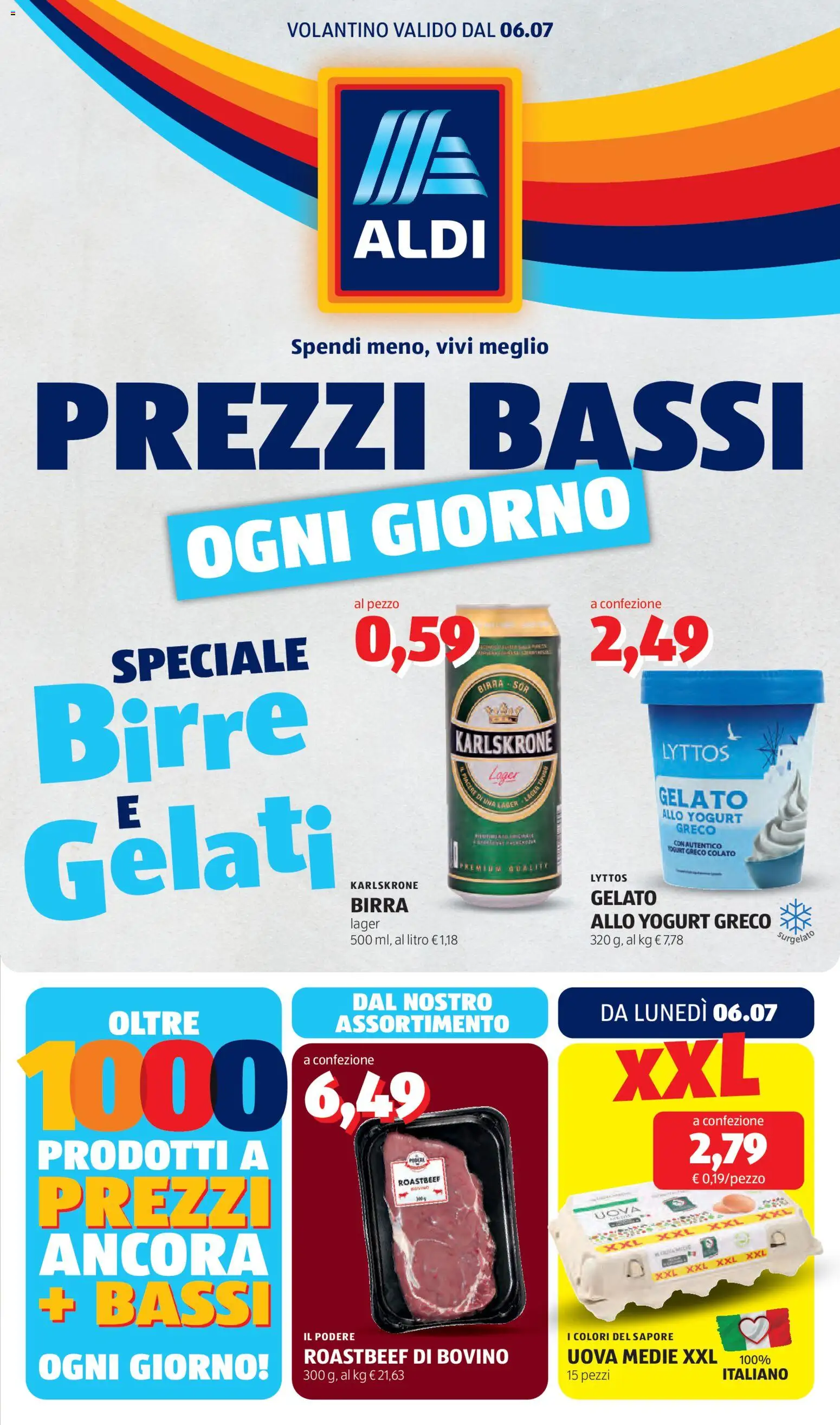 Volantino Aldi del 06/07/2026 | Pagina: 1