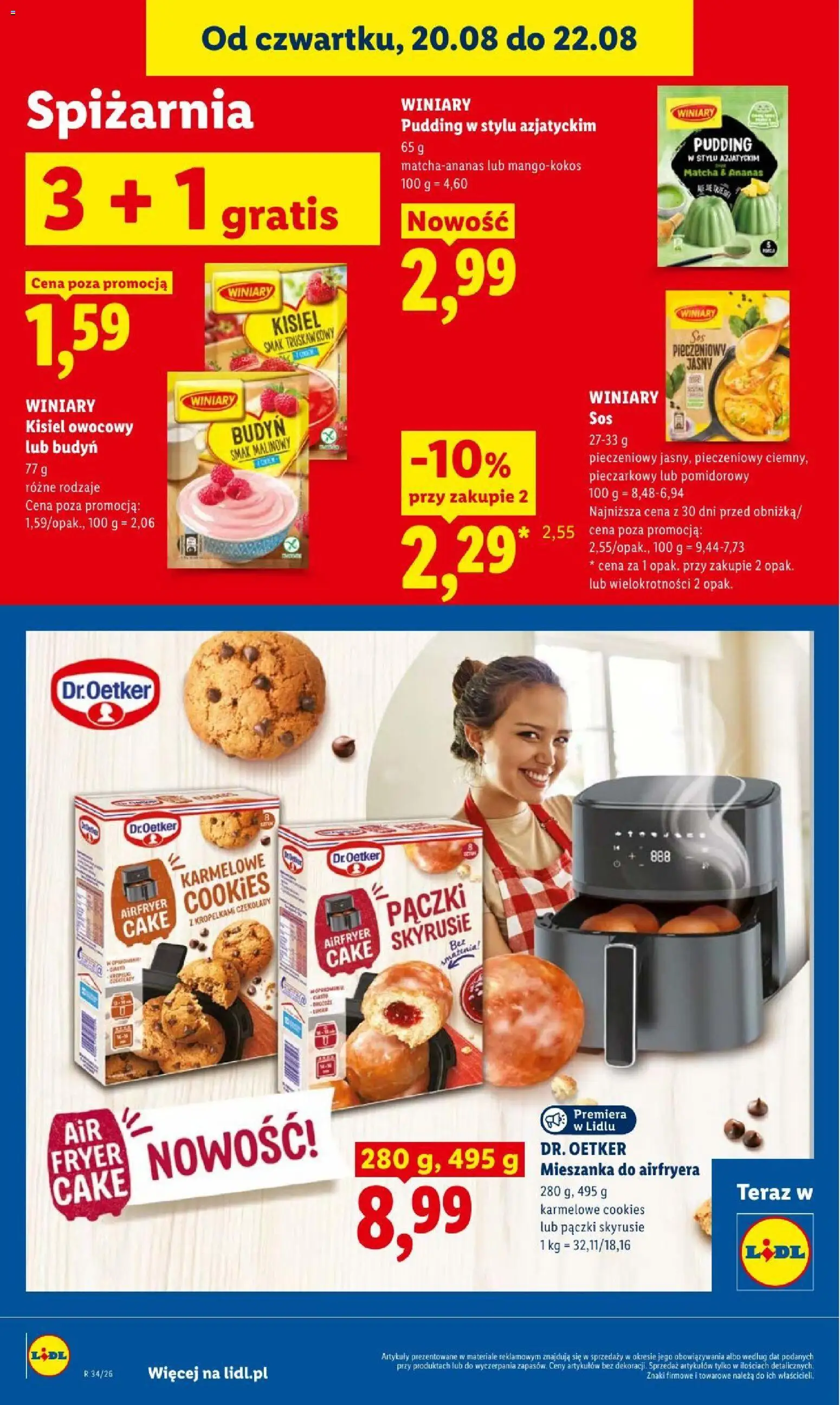 Lidl gazetka od 20.08.2026 | Strona: 88 | Produkty: Budyń, Matcha, Ananas, Sos