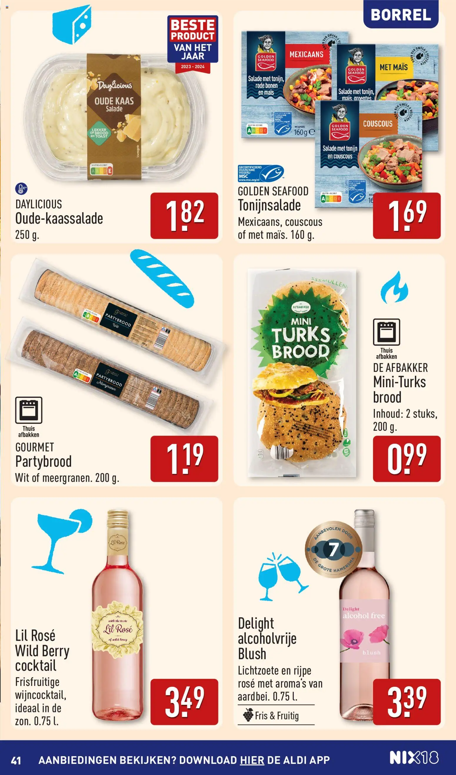 {H1} | Pagina: 41 | Producten: Káposztalevél, Brood, Tonijn, Blush