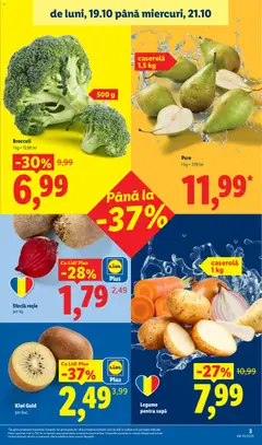 Ofertele Lidl valabile de la 19.10.2026 | Pagină: 3 | Produse: Caserola, Kiwi, Plus, Sfeclă
