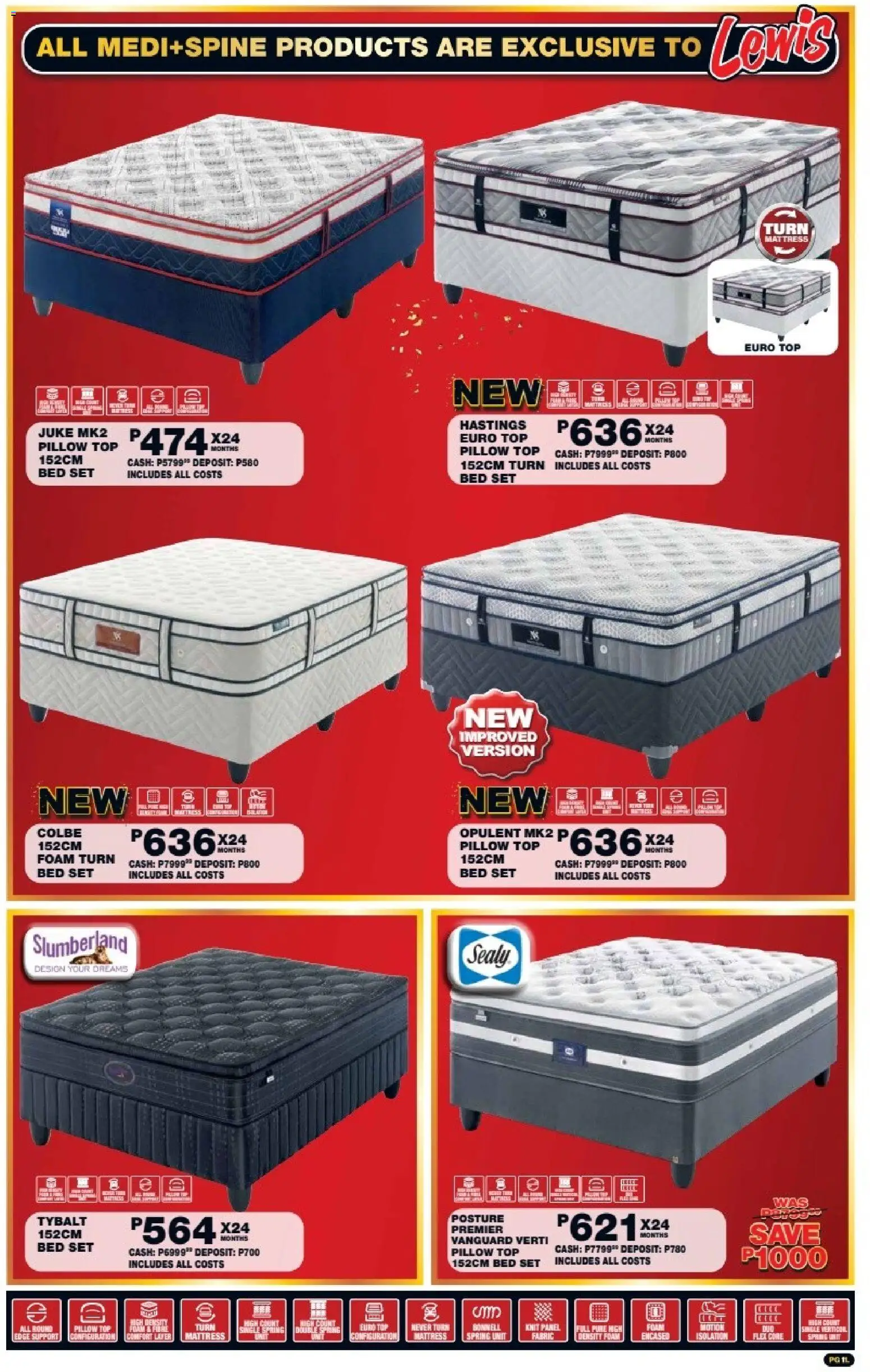 New Lewis Stores catalogue – valid from 05/10/2026 | Page: 11 | Products: Bed, Mattress, Pillow, Foam