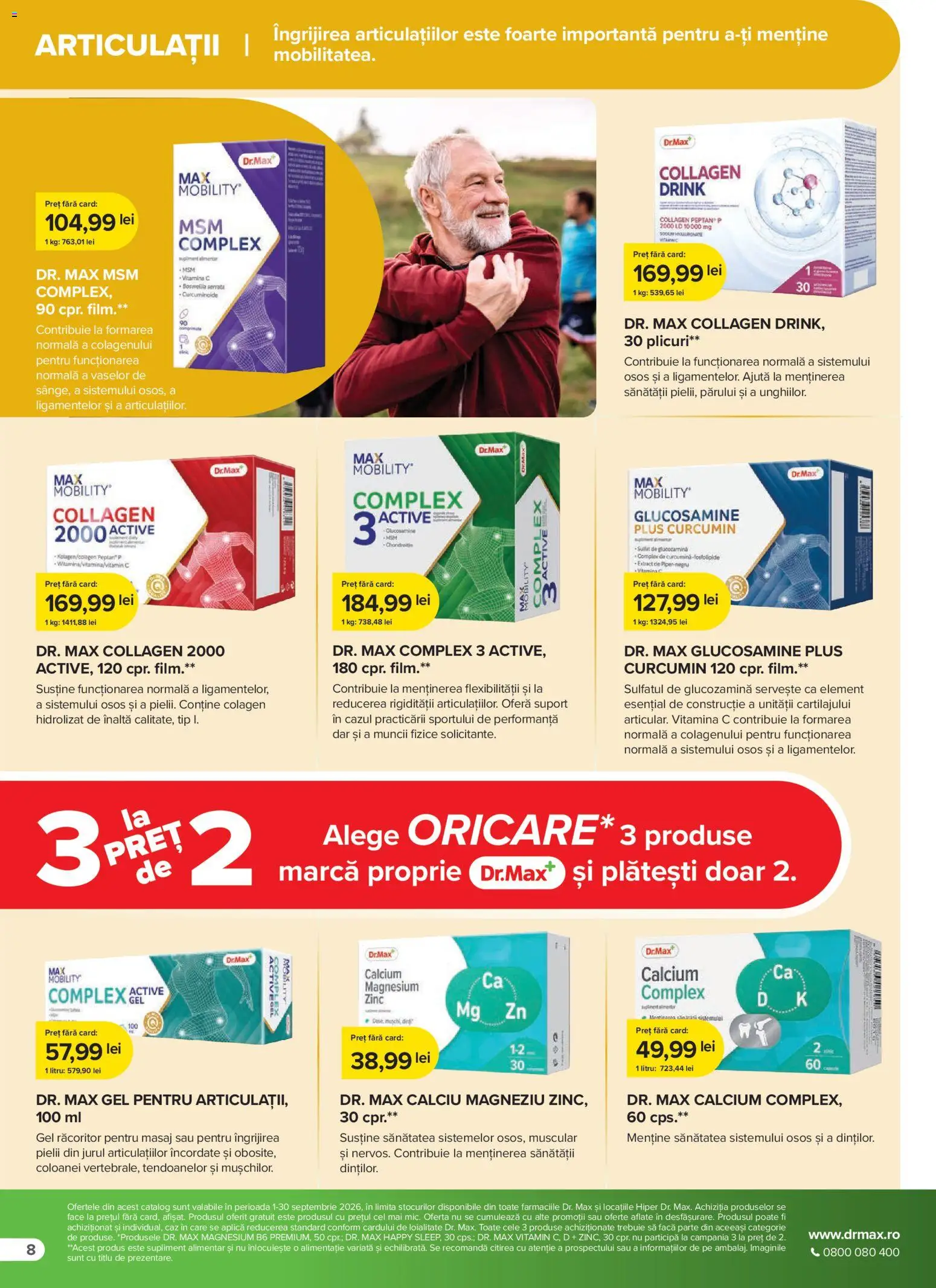 Noul catalog Dr.Max – valabil de la 01.09.2026 | Pagină: 8 | Produse: Aplică, Active, Tip, Plus