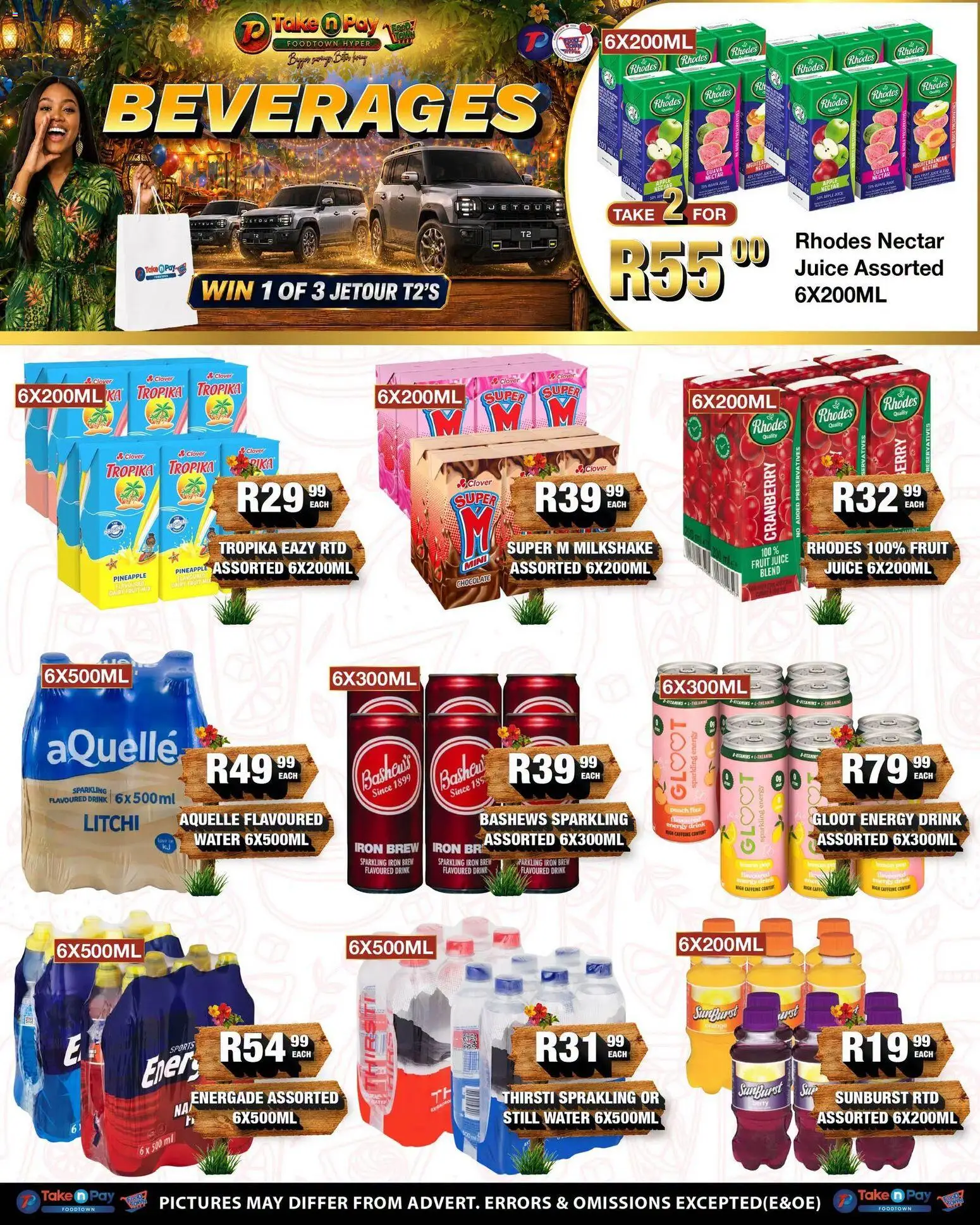 New Take n Pay catalogue – valid from 20/07/2026 | Page: 10 | Products: Cesto para colada, Juice, Water, Peach